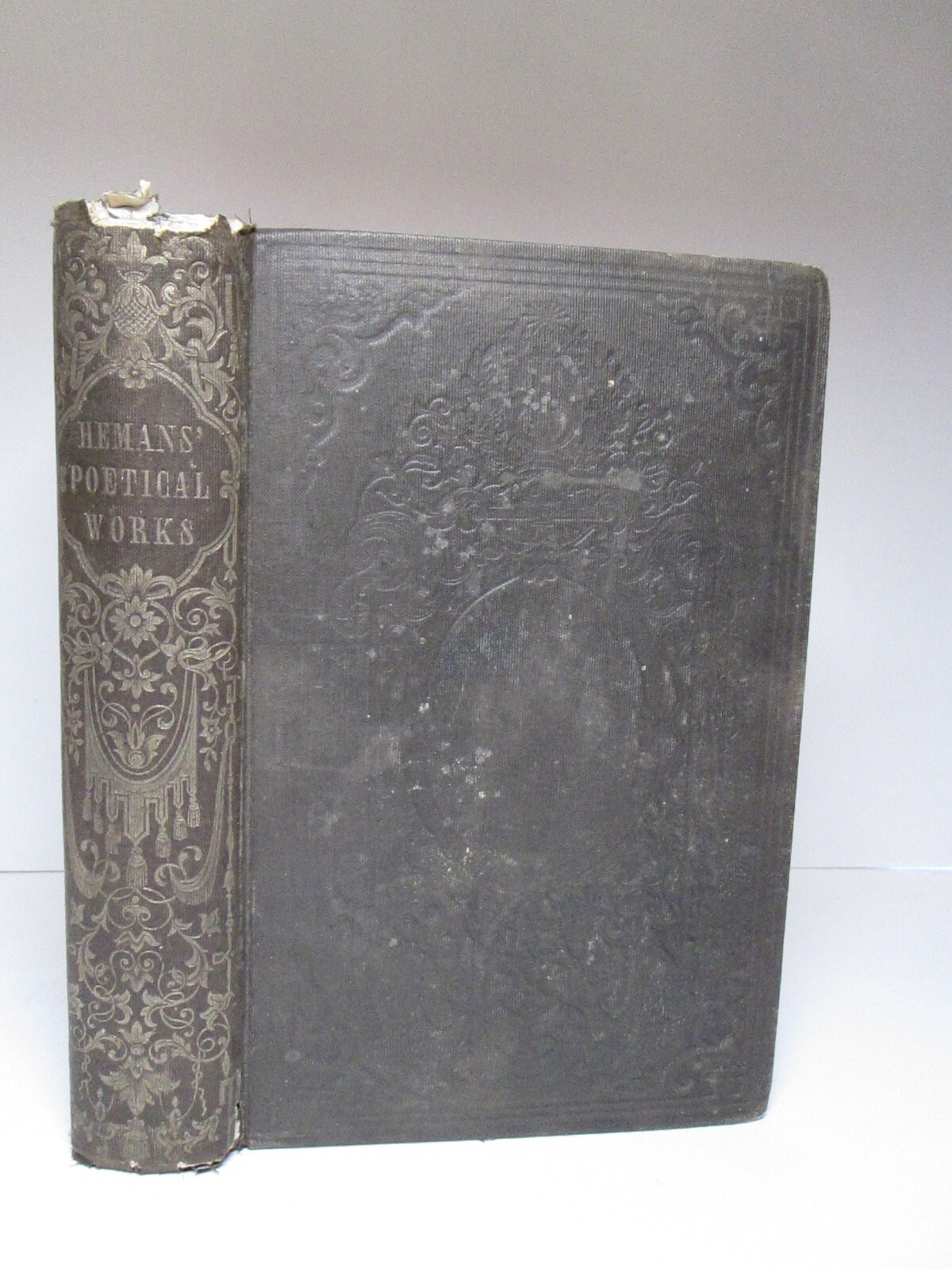 Antique 1857 The Poetical Works of Felicia Hemans Book Engravings Poems Poetry