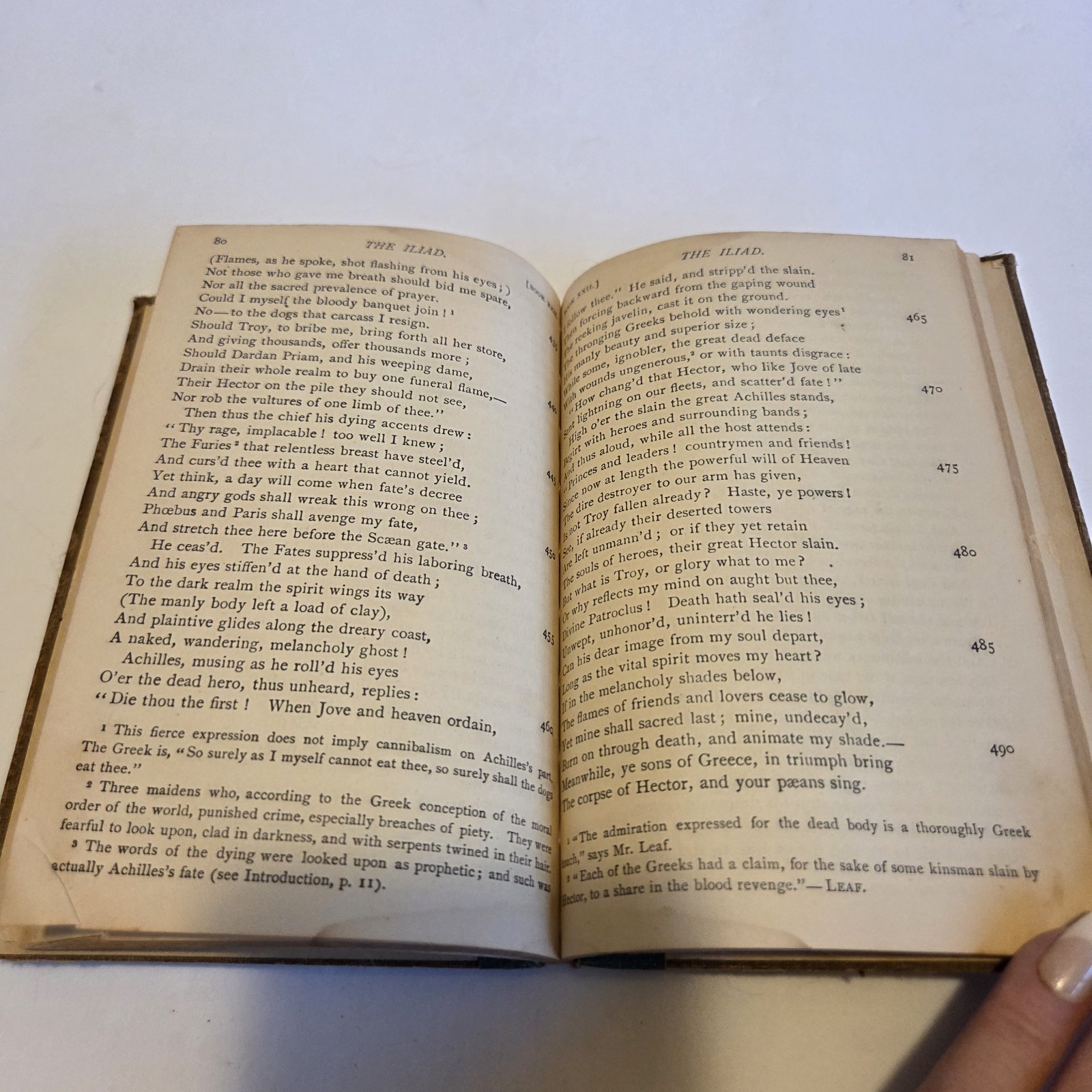 Homer’s Iliad 1896 Eclectic English Classics Ex-Library HC Old Antique Book