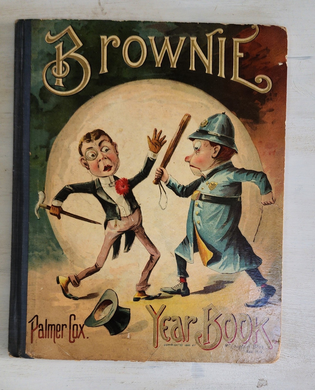BROWNIE YEAR BOOK Antique 1895 Hardcover Children’s Book Palmer Cox