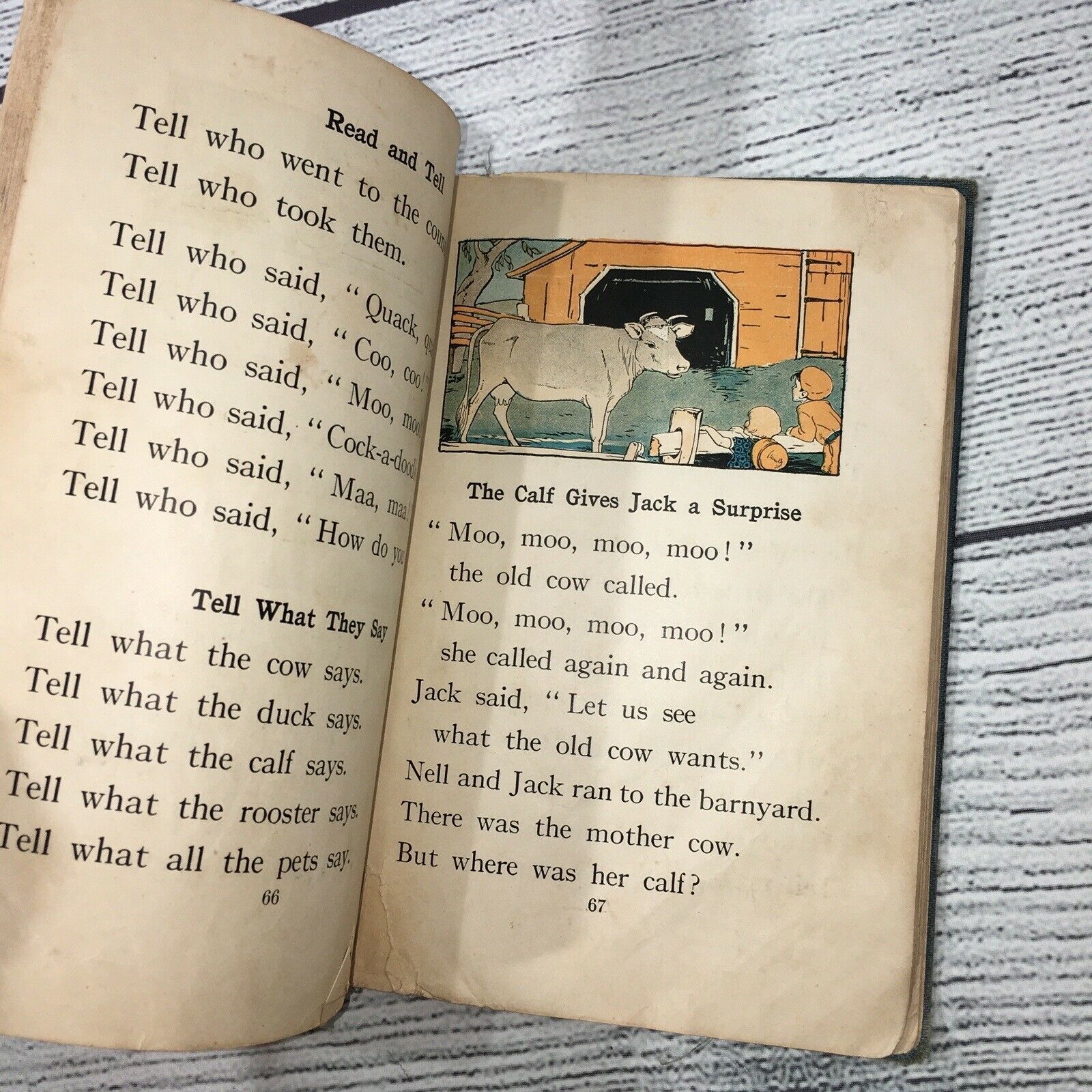 1928 School Book Story and Study Reader a Primer by Mathilde C Gecks