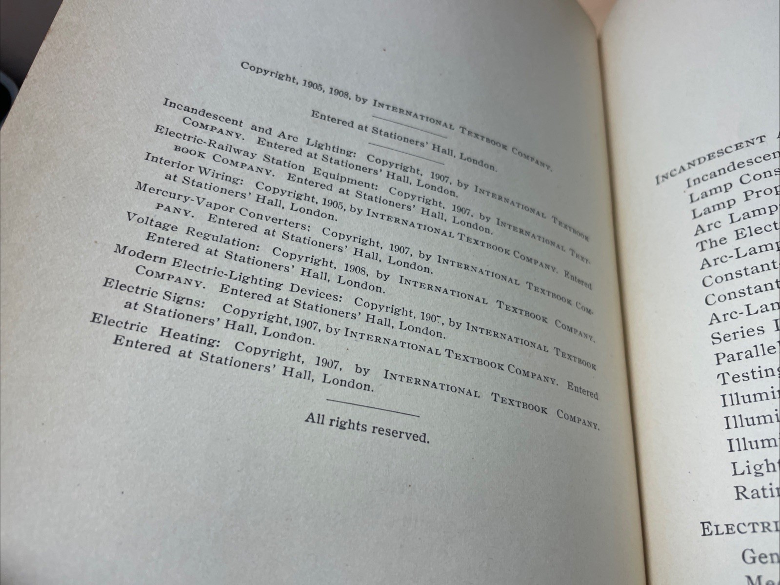 ORIGINAL ANTIQUE ICS Reference Library Books mathematics and railways etc.
