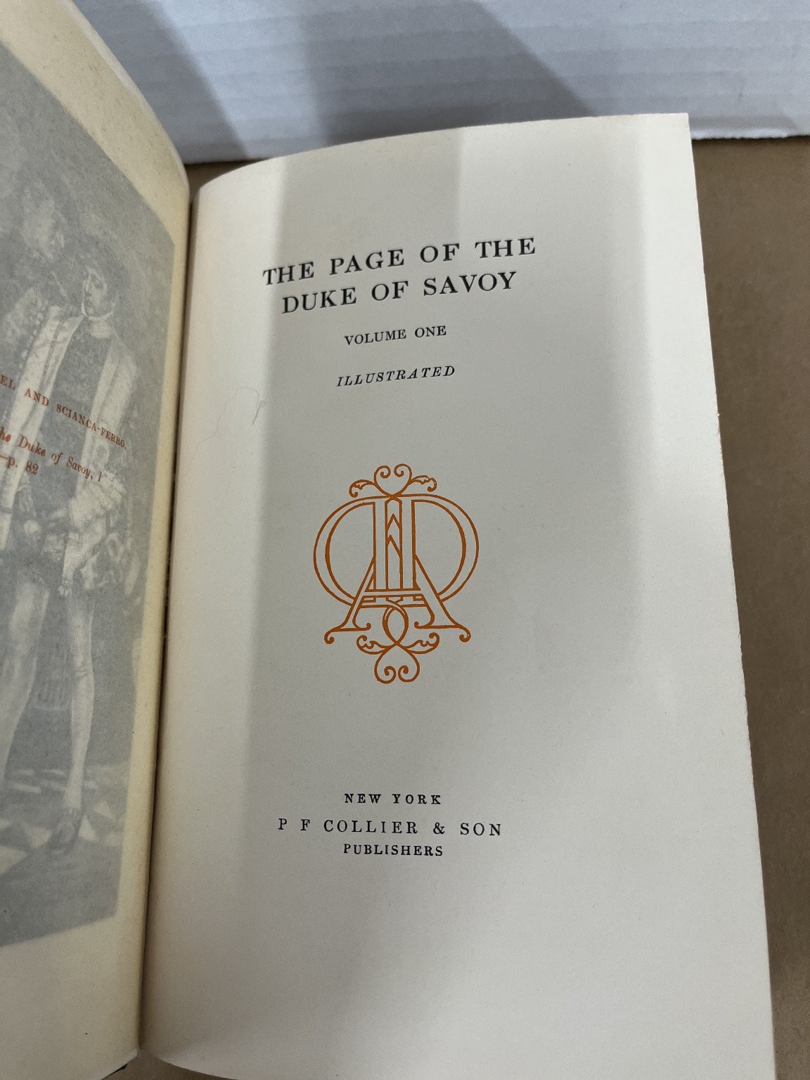 The Page of the Duke of Savoy Alexandre Dumas Illustrated P F Collier & Son