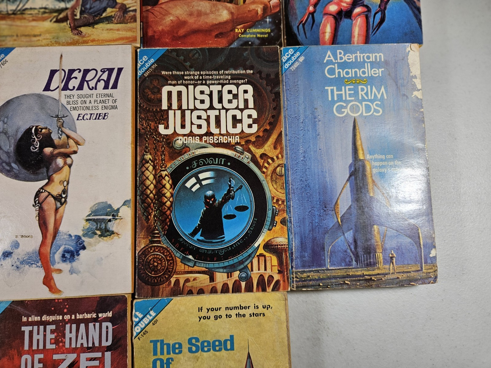 Lot of 13 Vintage Ace Double Novels Science Fiction Paperback Books