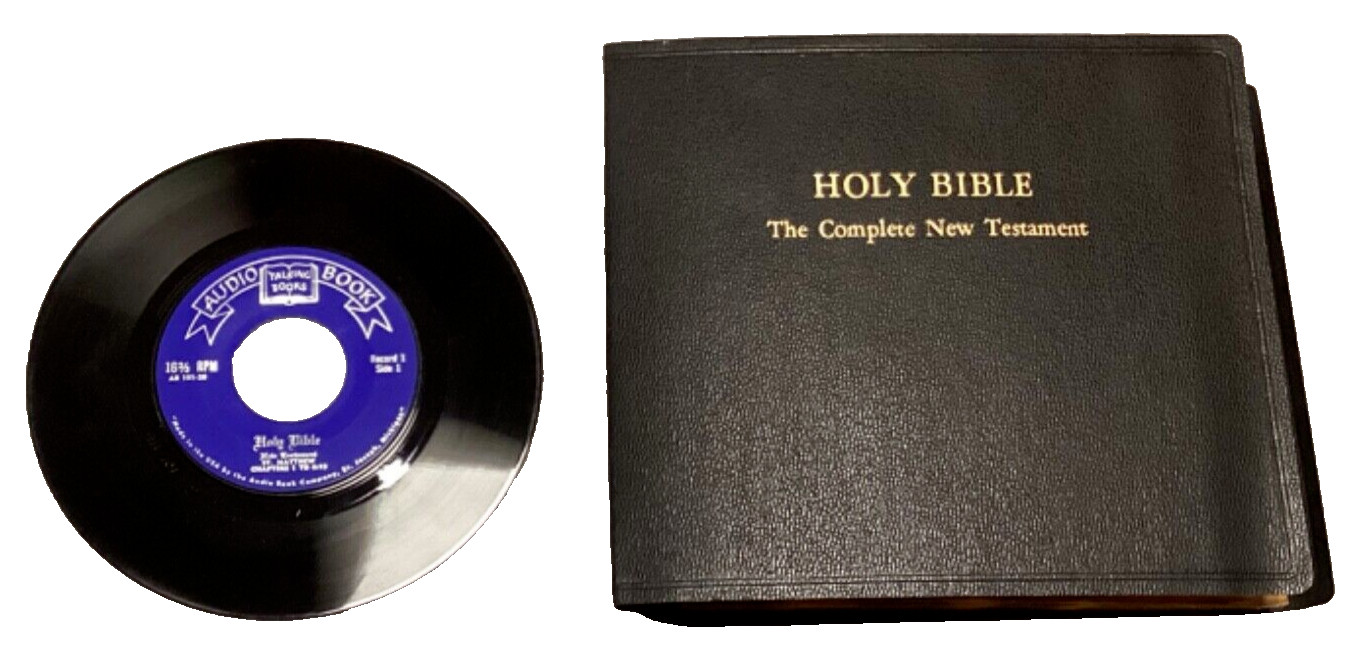 Holy Bible Complete New Testament Audio Book 26 Ultra Microgroove 16 RPM Records