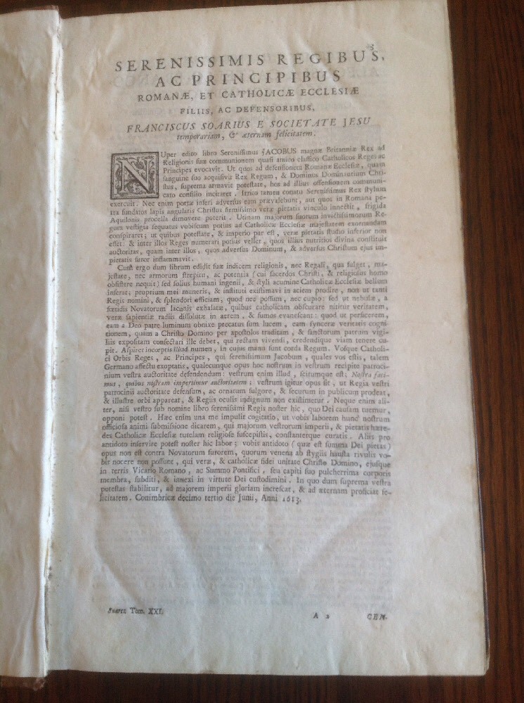 1749 DEFENSIO FIDEI CATHOLIC ET APOSTOLIC R. P. FRANCISCI EXTREMELY RARE LATIN