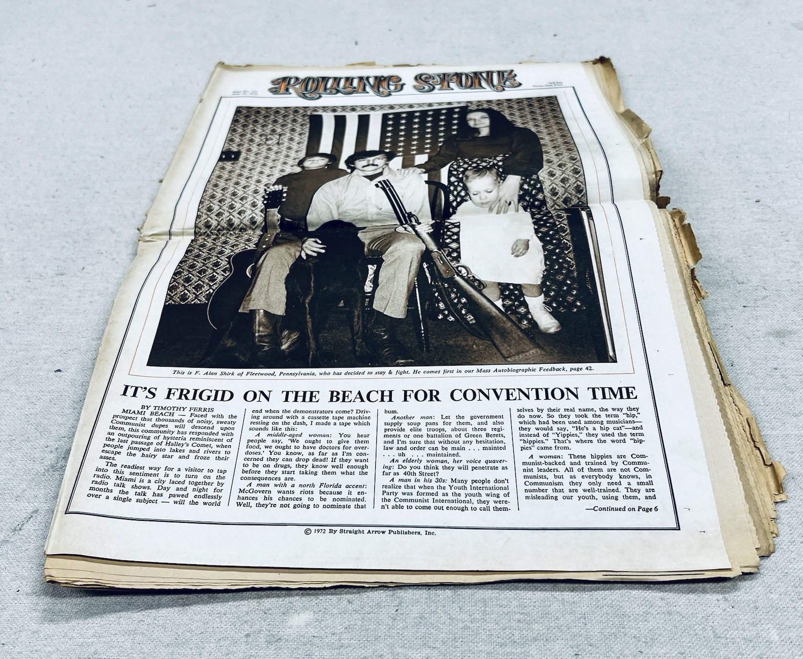 Rolling Stone Issue 111 June 1972 Van Morrison Cover Annie Leibovitz