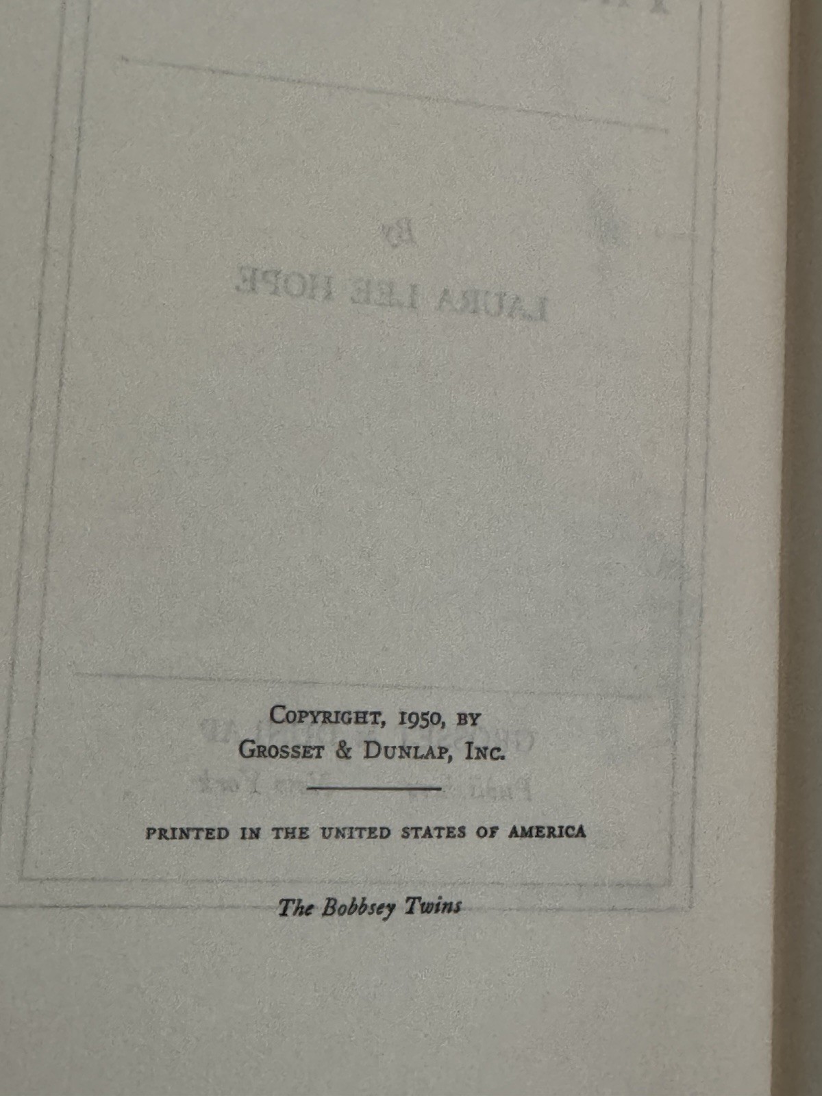 Vintage Bobbsey Twins Hardcover Book Lot of 4 Grosset Dunlap Laura Lee Hope