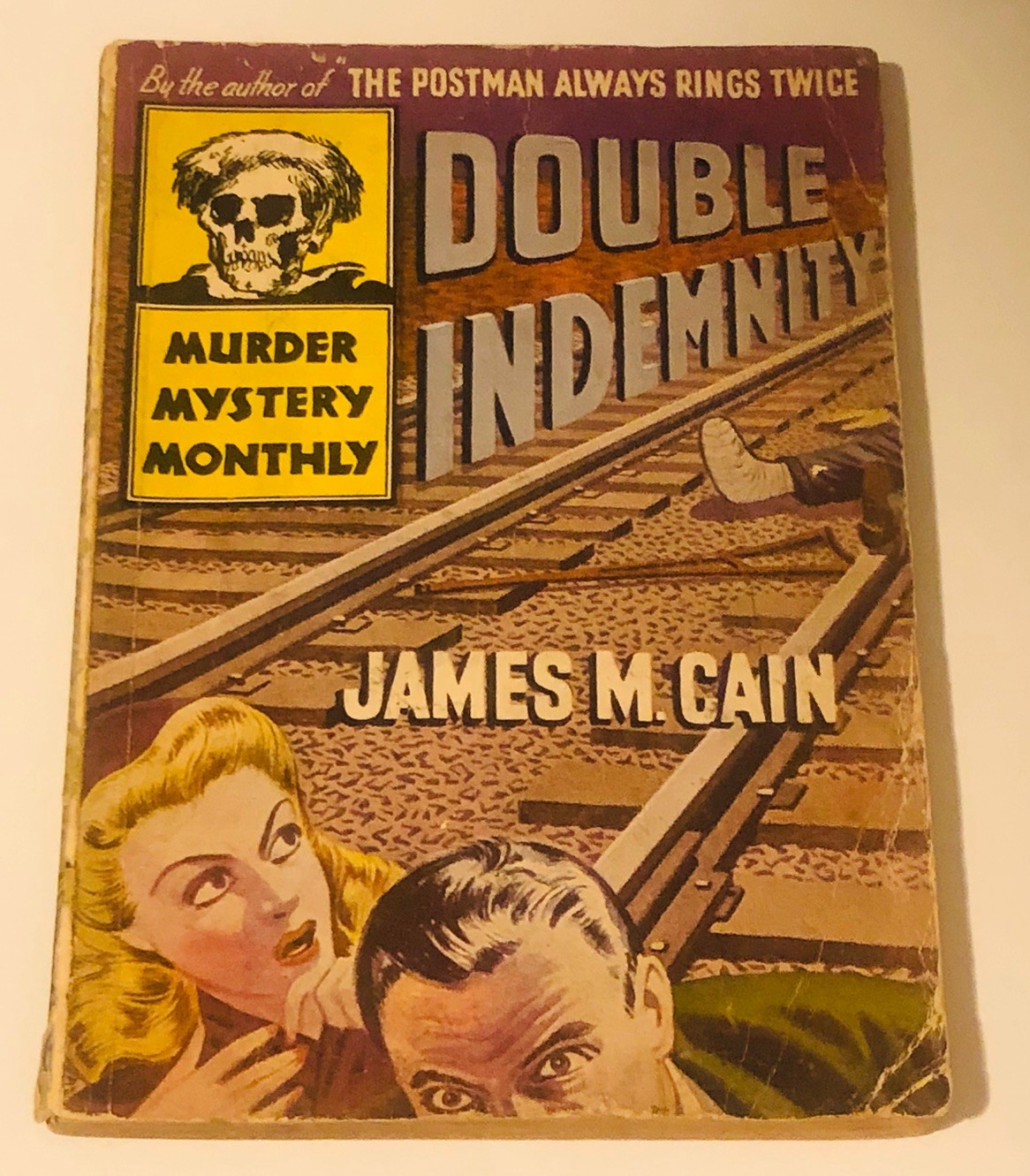 Double Indemnity James M. Cain Vintage 1943 Pulp Avon Murder Mystery Monthly