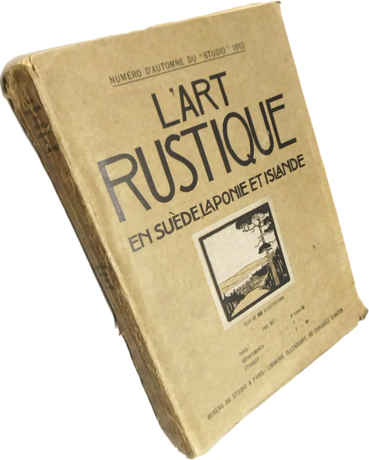 1910 Book L’ART RUSTIQUE French Book on Traditional Swedish Arts & Crafts