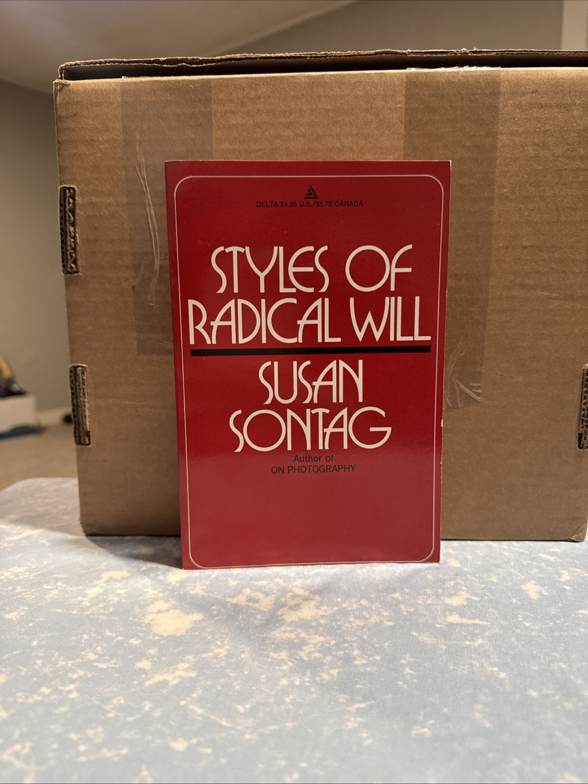 SIGNED Styles of Radical Will Susan Sontag 1978 Paperback Delta First Printing