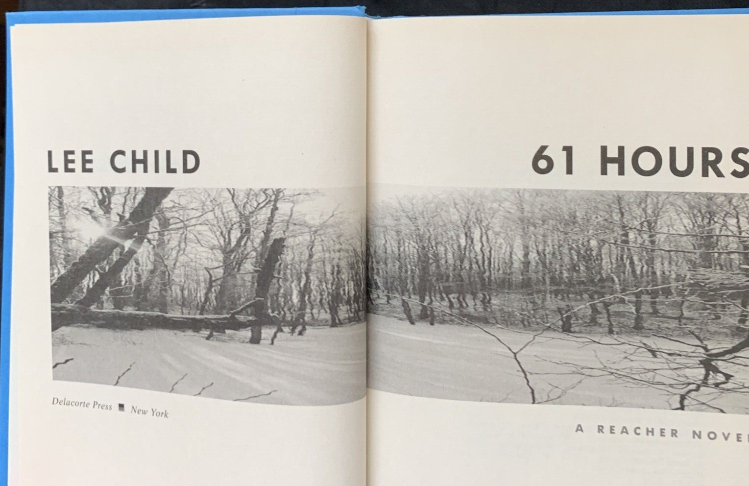 Lee Child *61 HOURS* 1st Edition HCDJ