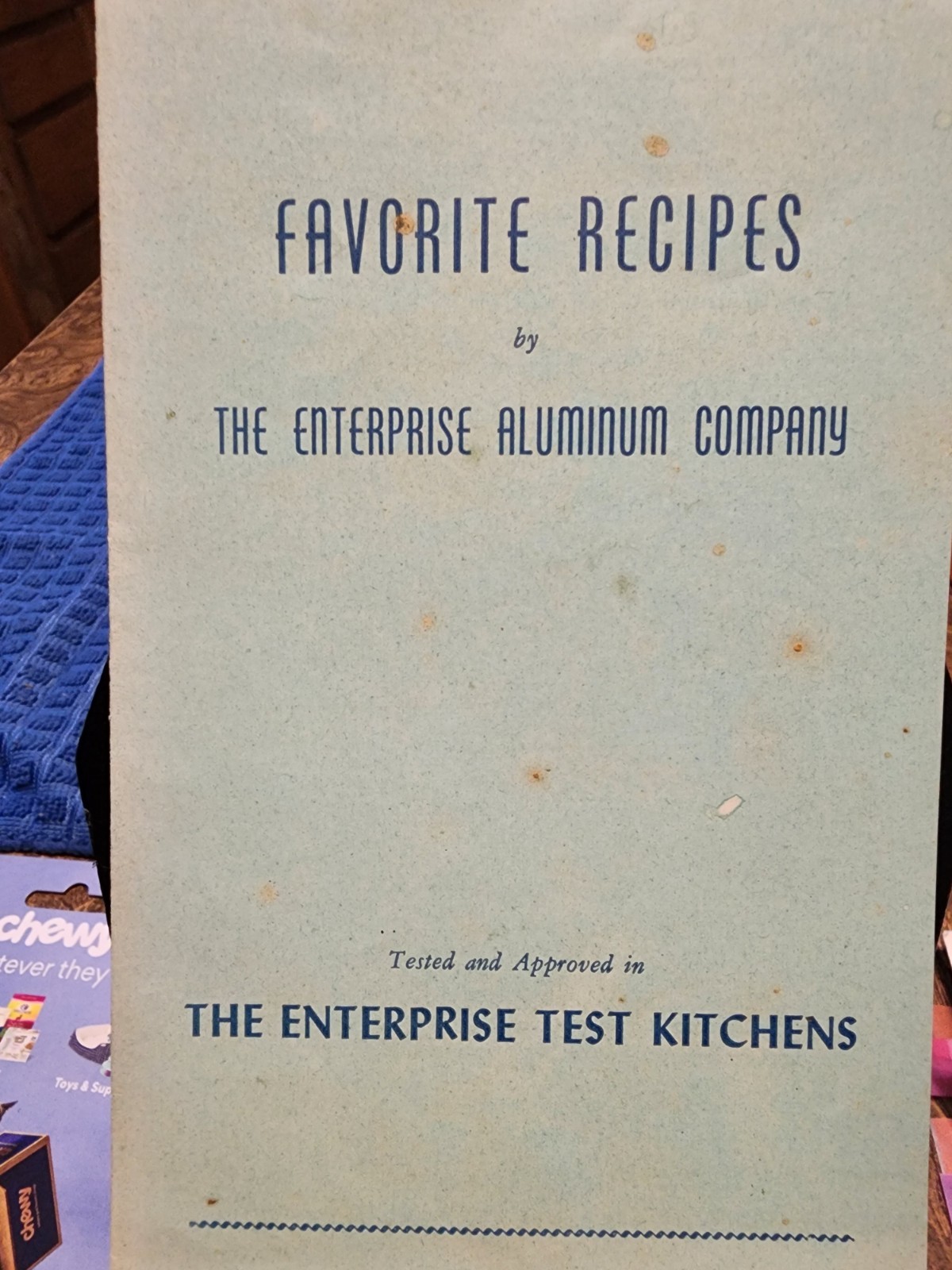 Favorite Recipes by THE ENTERPRISE ALUMINUM COMPANY Mid-Century Pamphlet