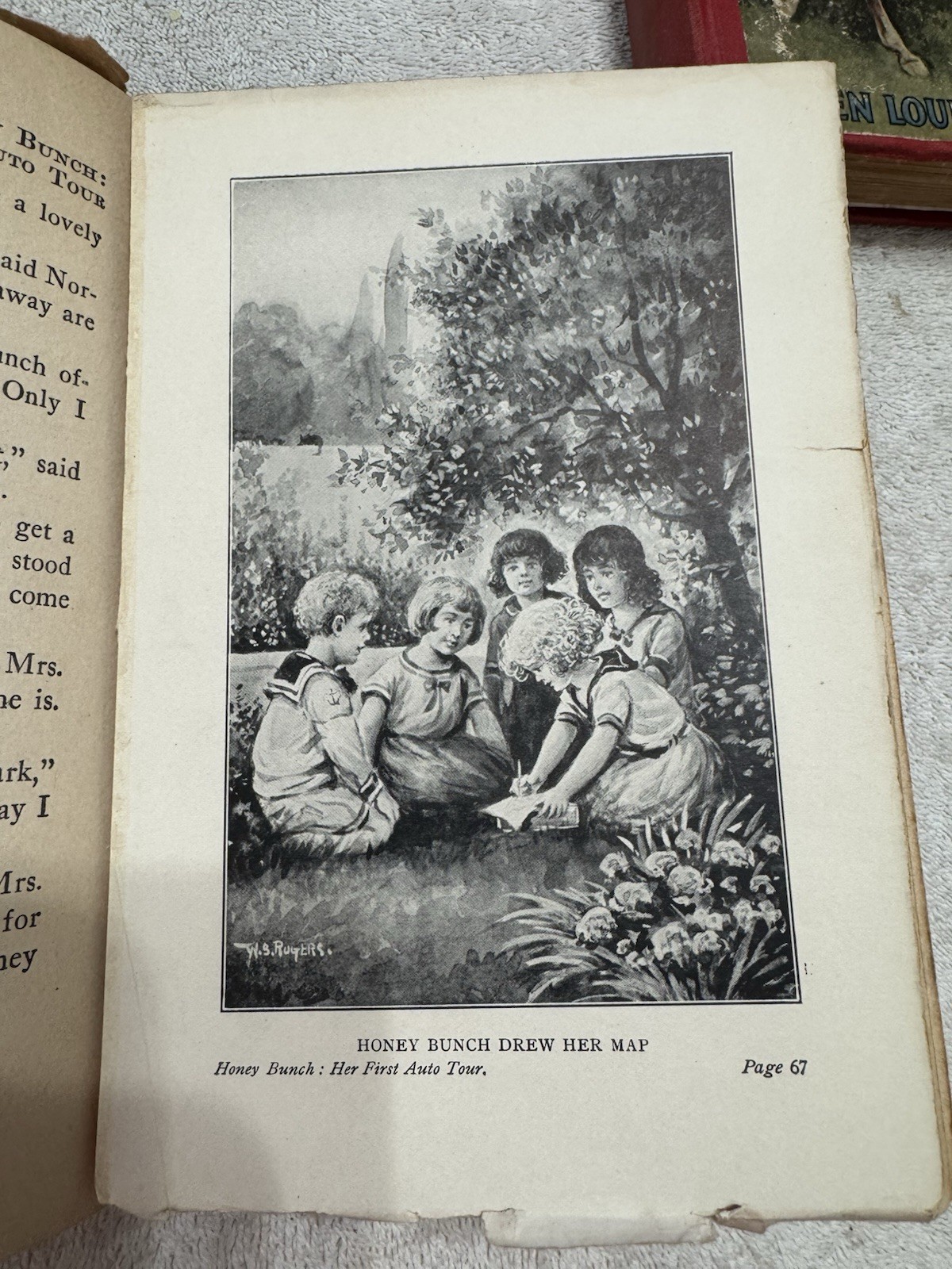 2)HONEY BUNCH: Her First Trip~Her First Auto Tour~Helen Louise Thorndyke HC 1926