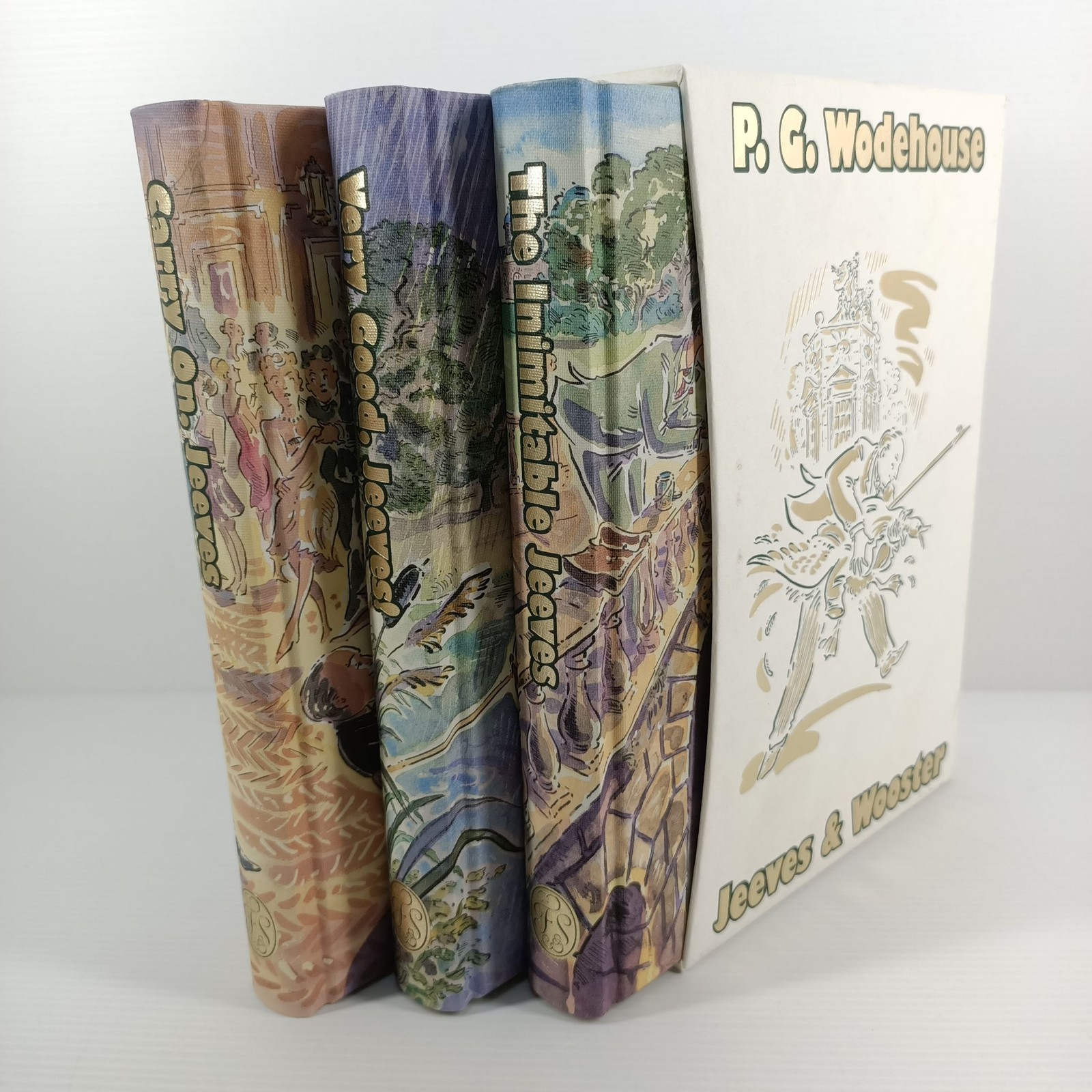 Folio Society Jeeves P G Wodehouse 3 Volumes Box Set Slipcase Clothbound 2010