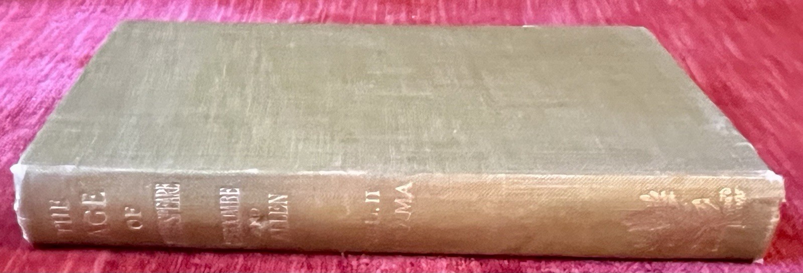 Vintage 1928 Book Age of Shakespeare Drama Vol II ONLY Seccombe & Allen Theatre