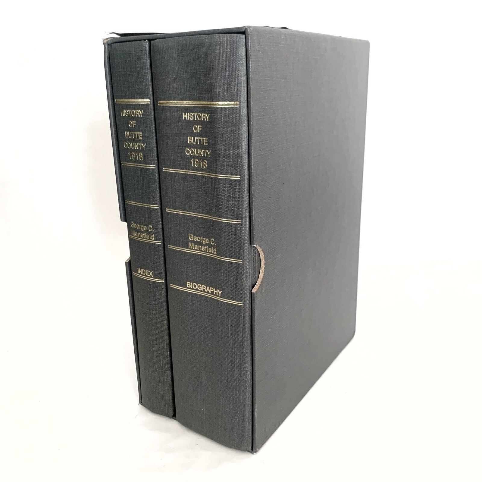 History of Butte County, California 1918 George Mansfield (2 Volume Set, 1996)