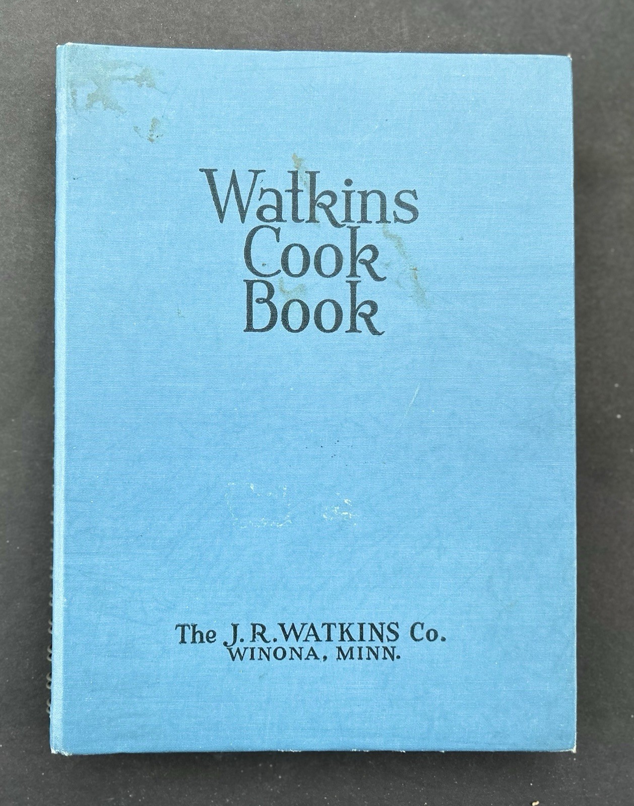 c1938 J R Watkins Cook Book HB Spiral Ring Binding