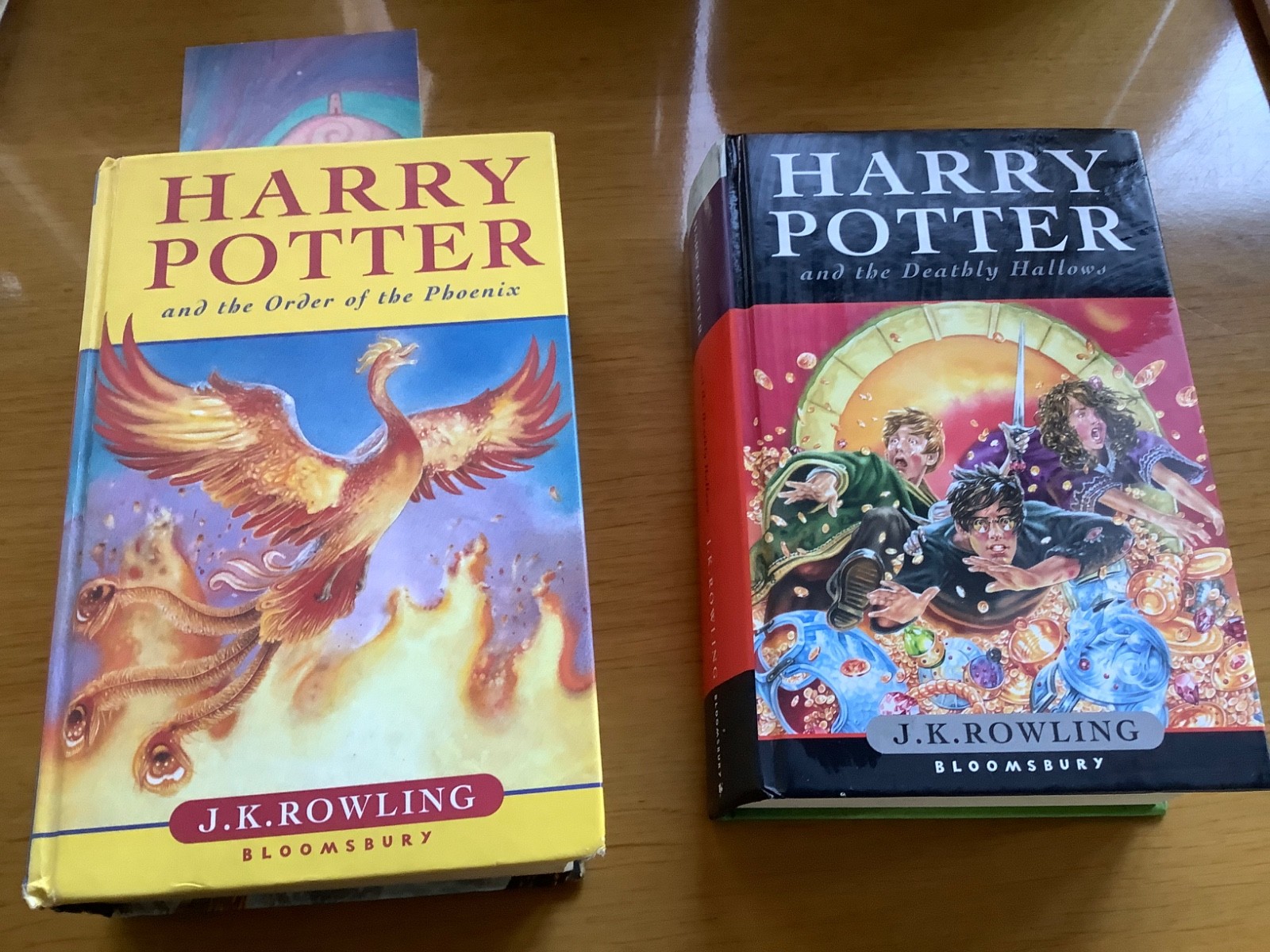 HARRY POTTER & THE ORDER OF THE PHOENIX 1st Ed 2003 + The Deathly Hallow 2007