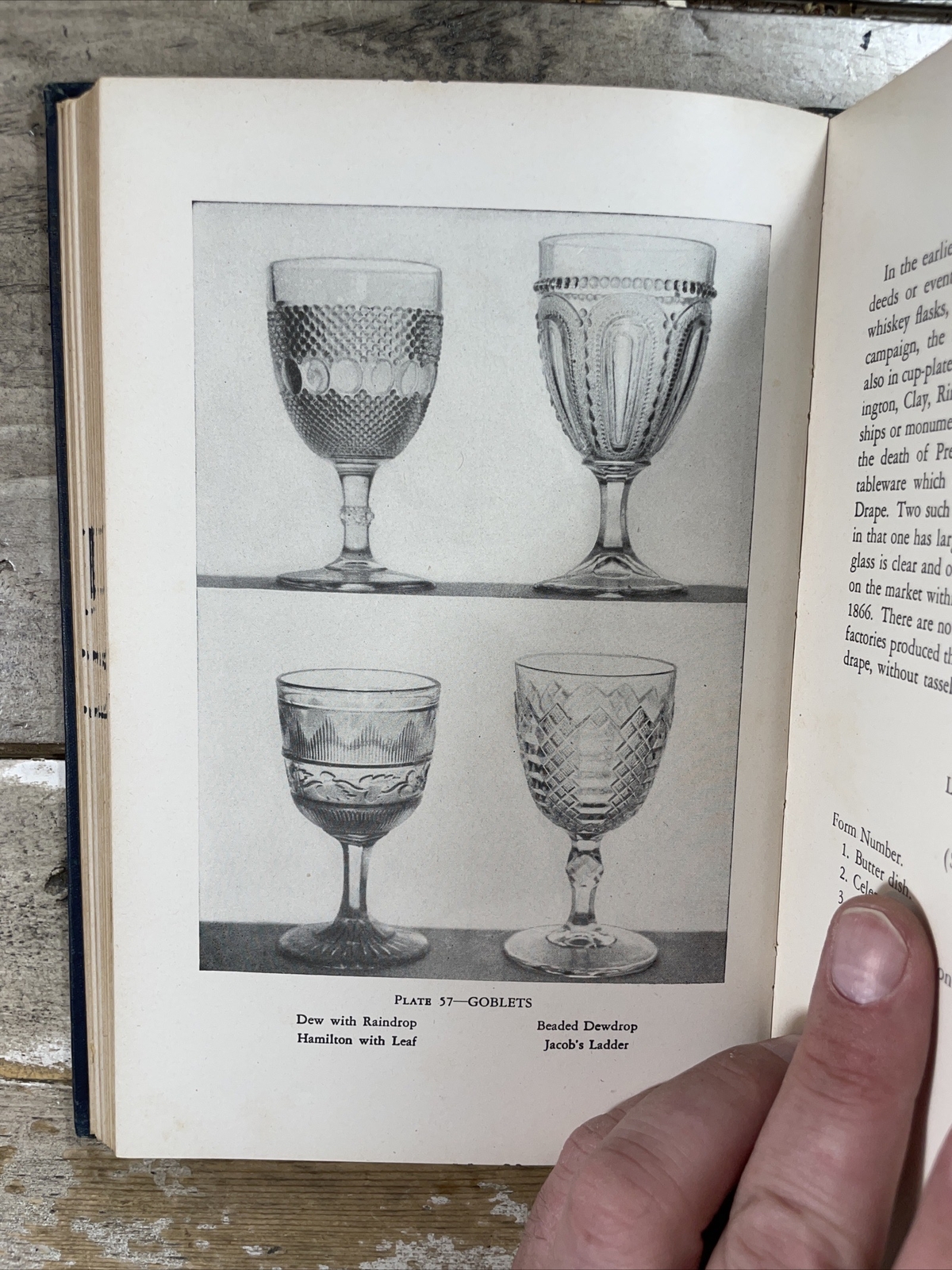 1933 Antique Home Decor Book „Early American Pressed Glass“ Illustrated