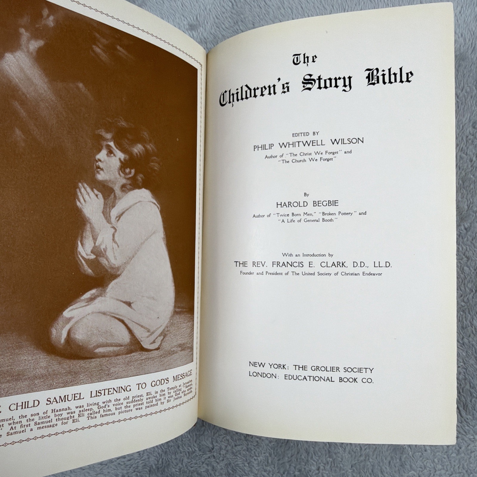 The Children’s Story Bible Illustrated HC Grolier Society Vintage