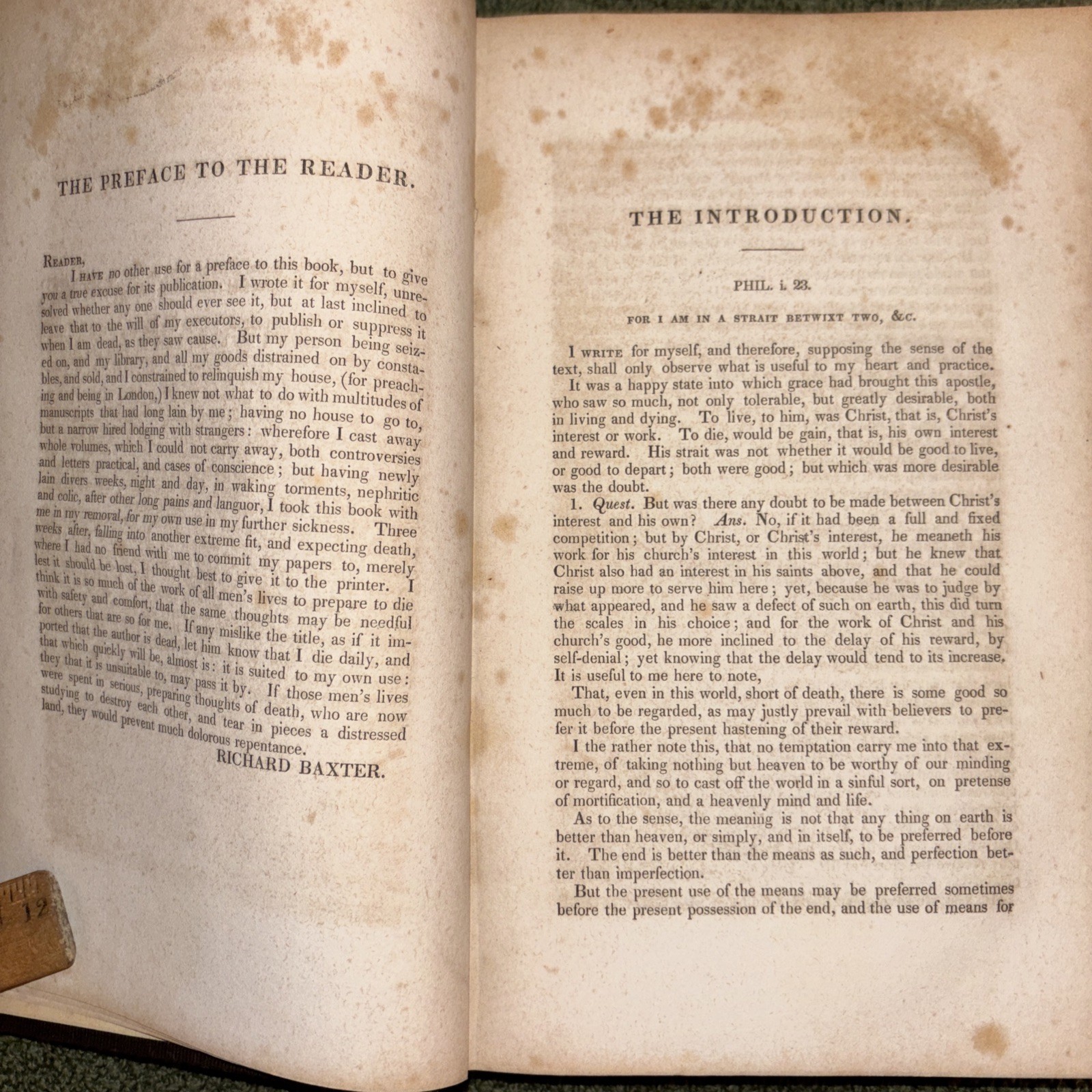 Antique 1844 Book: Select Practical Writings of Richard Baxter Volume II