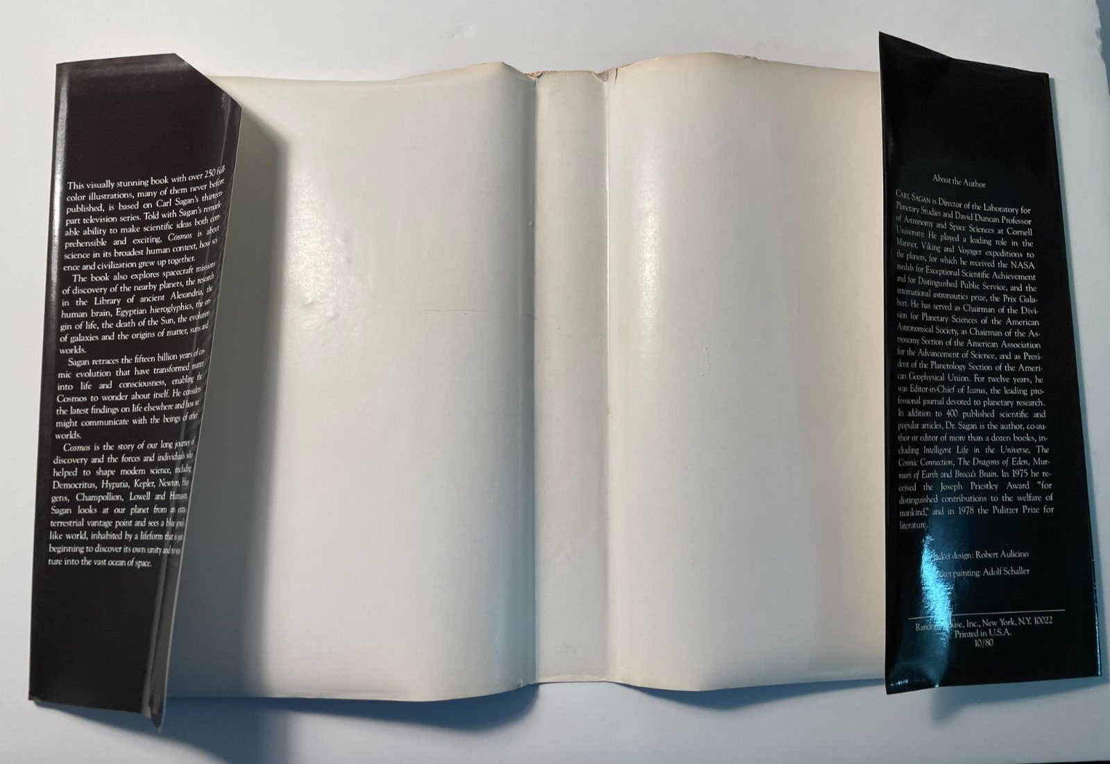 Cosmos-Carl Sagan – First Edition/1st Printing – HC/DJ RARE