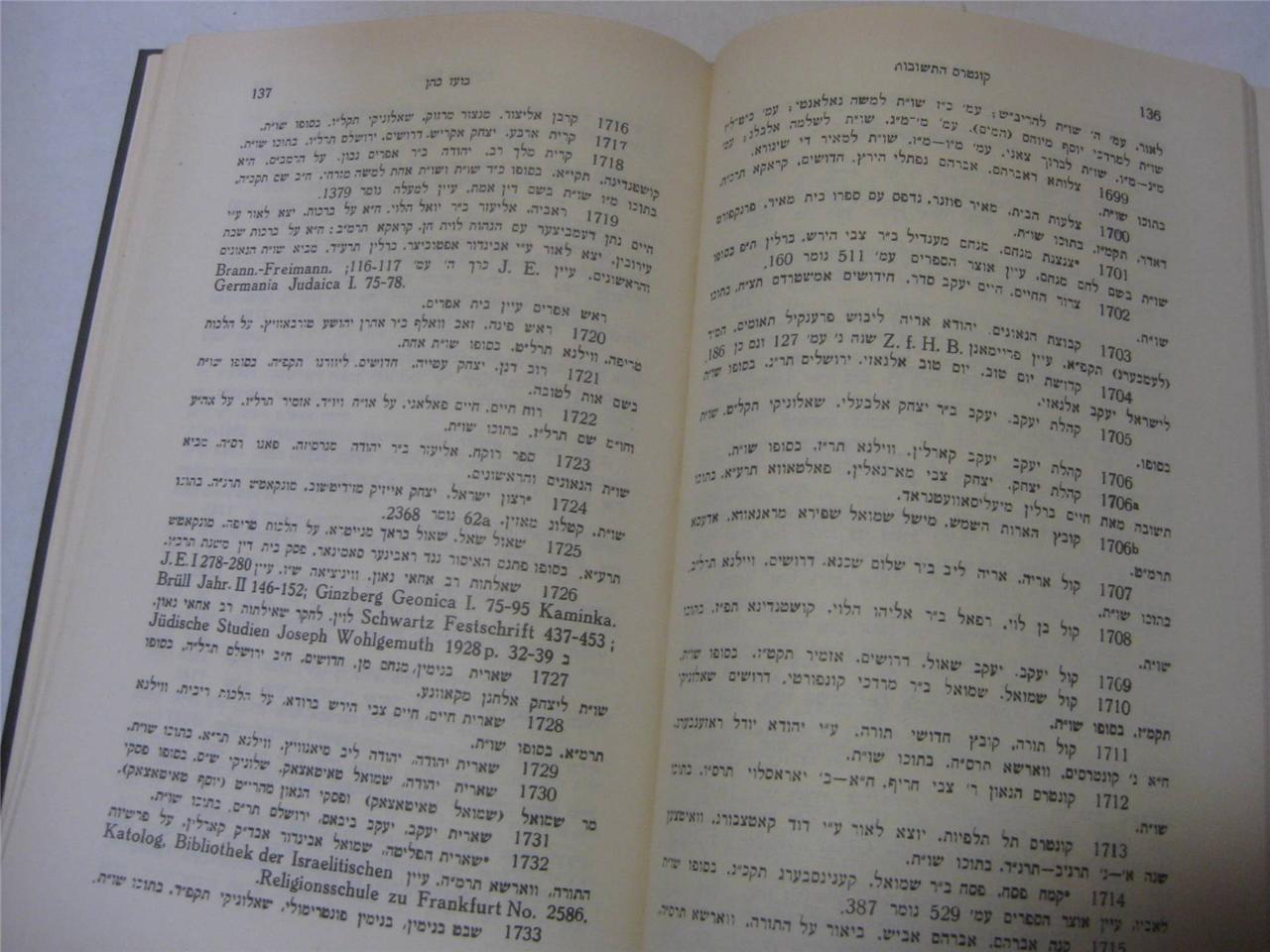 ?????? ??????? Kuntres Hateshuvot by BOAZ COHEN Bibliography of Shu“t Responsa