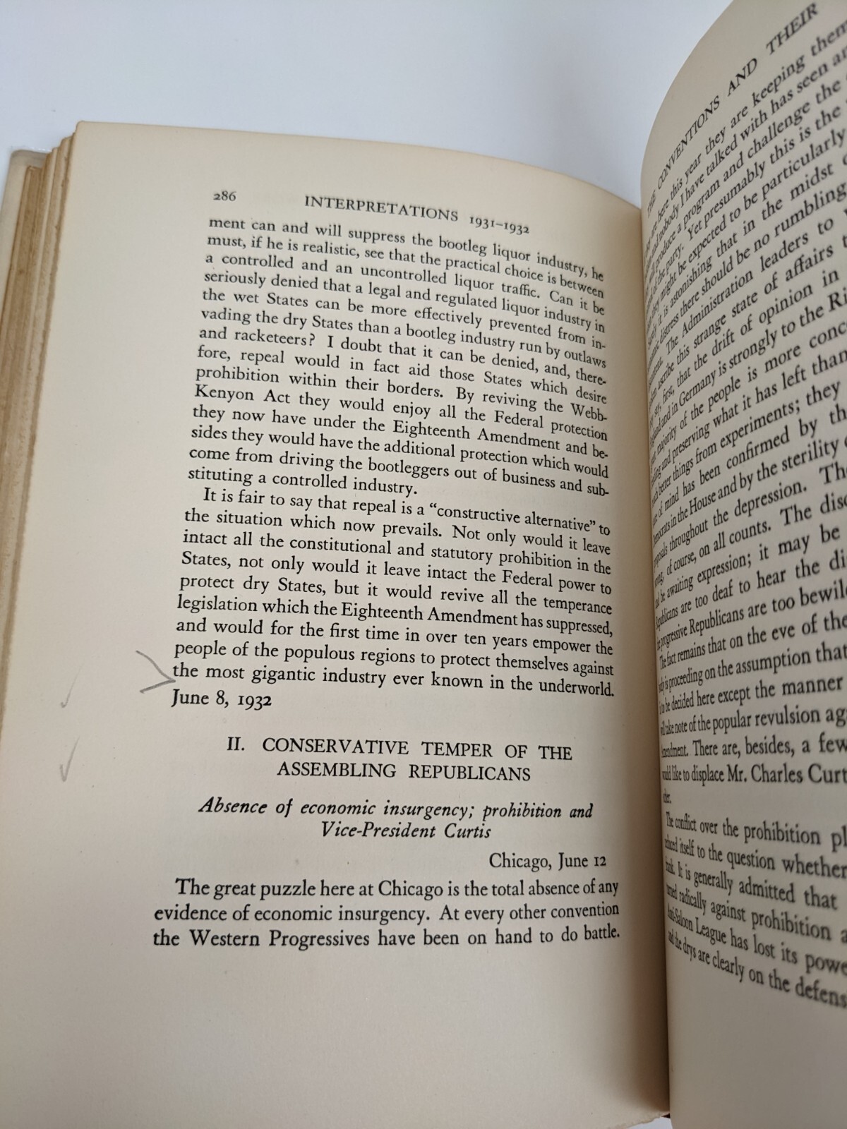 SIGNED Walter Lippmann’s Interpretations: 1931-1932 (HC, 1932) Rare Signature