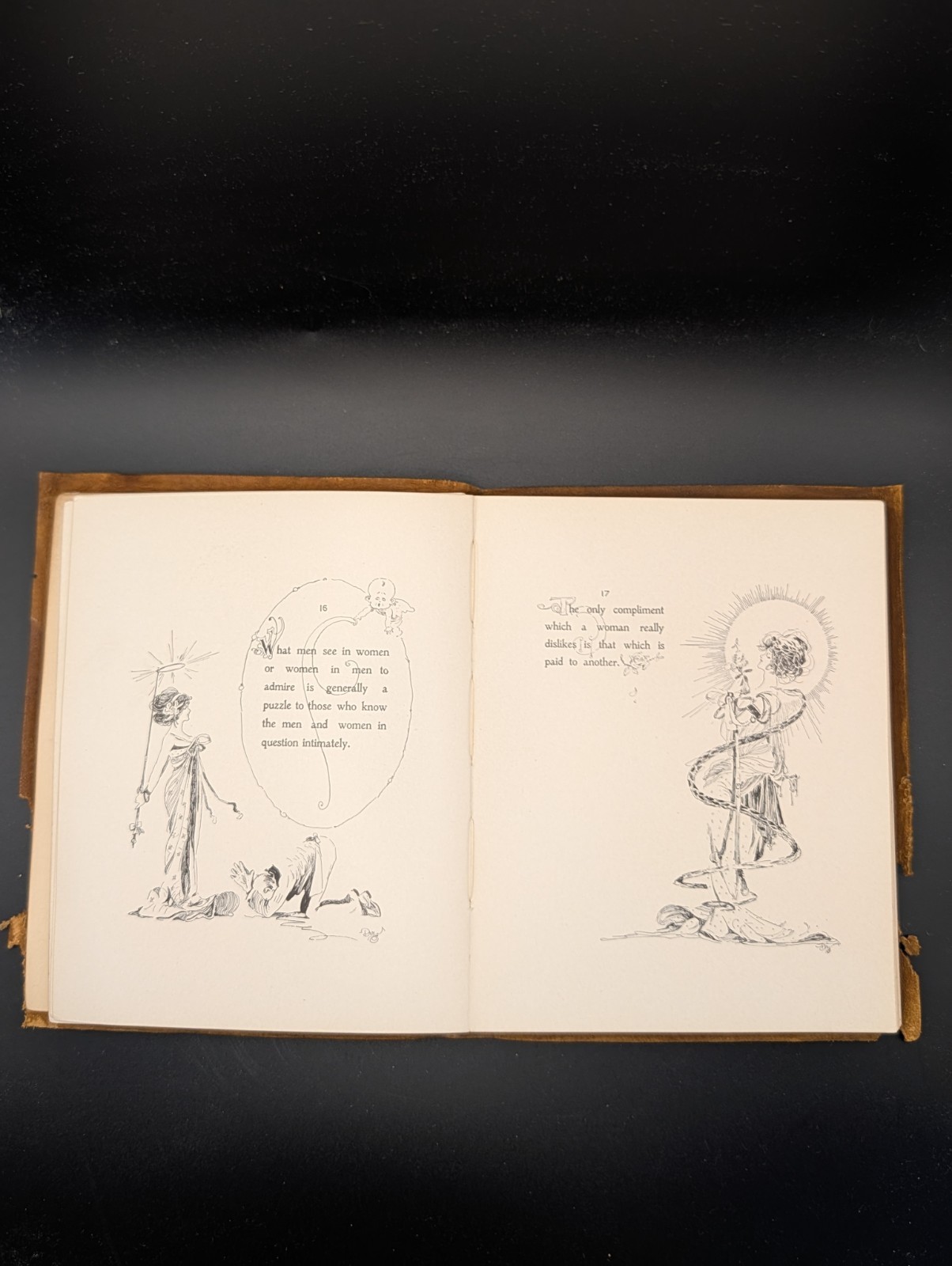 Antique Soft Leather Bound „Crankisms “ by Lisle de Vaux Matthewman 1901