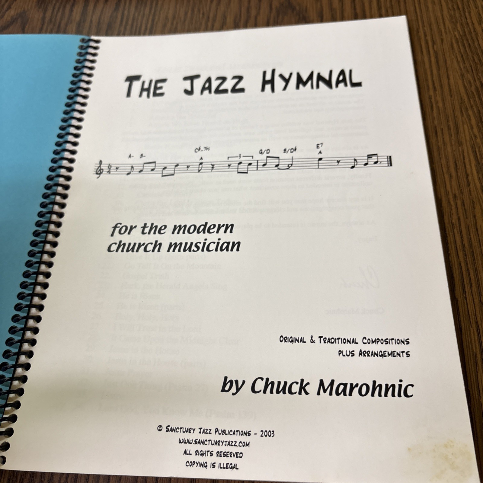 The Jazz Hymnal for the Modern Church Musician by Chuck Marohnic