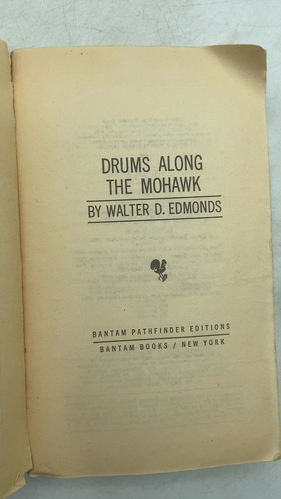 Drums Along the Mohawk Walter D. Edmonds Paperback Bantam Pathfinder Edition …