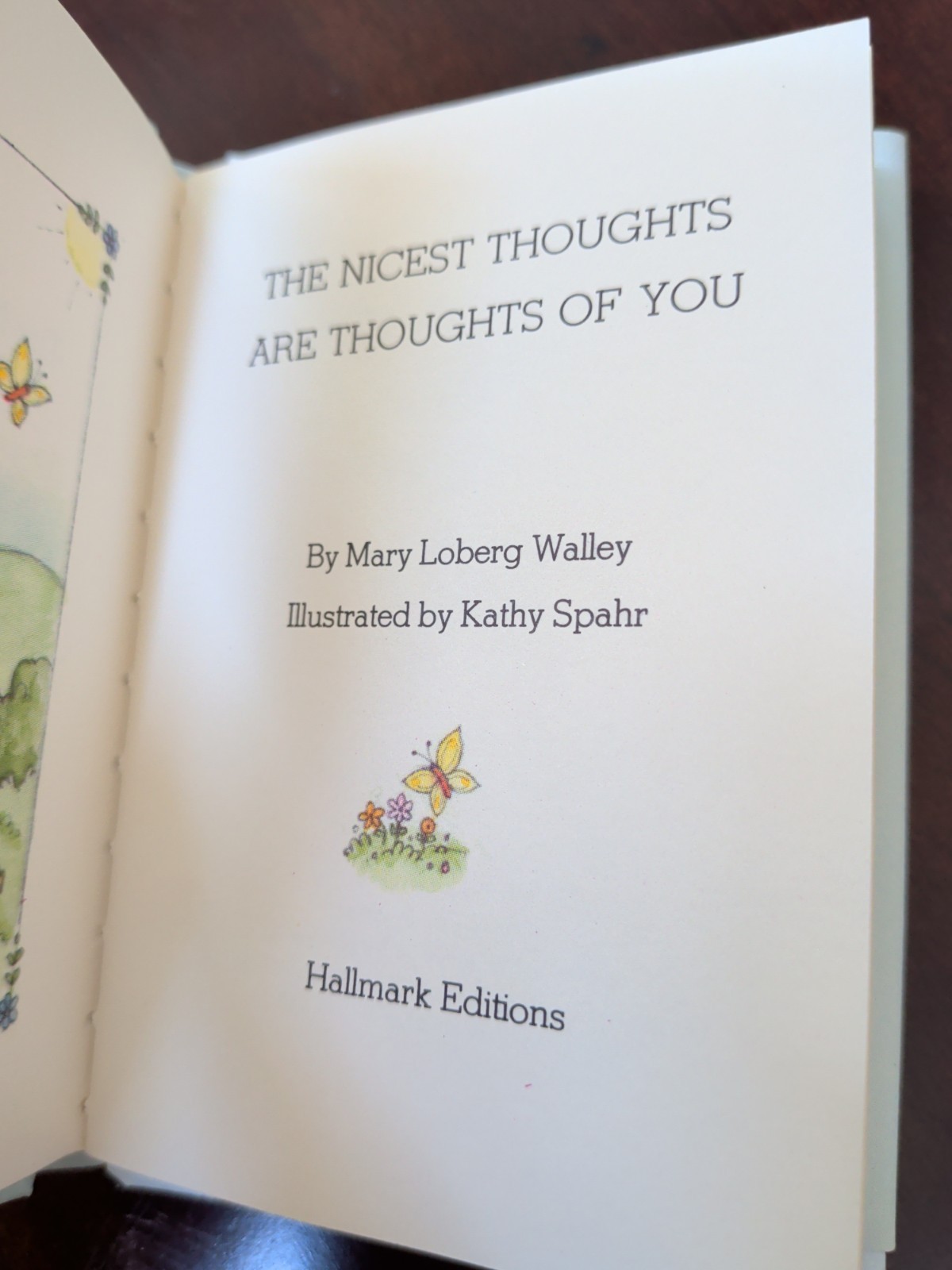 The Nicest Thoughts Are Thoughts Of You, Hallmark, 1976 EUC