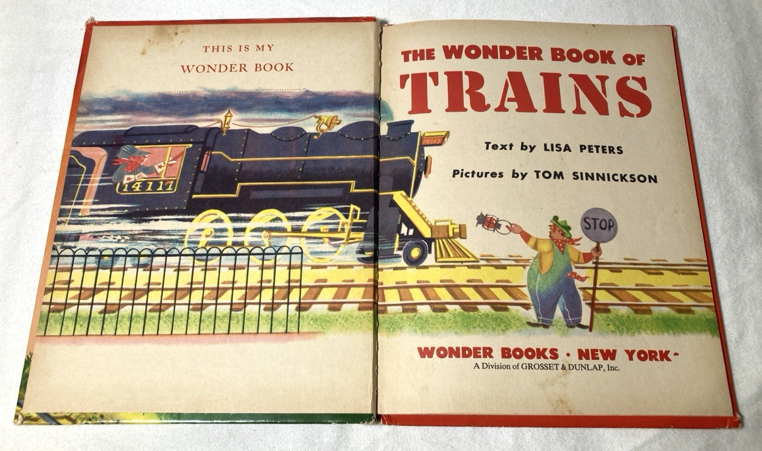 Lot of (6) Vintage Original Wonder Books 1947-1956