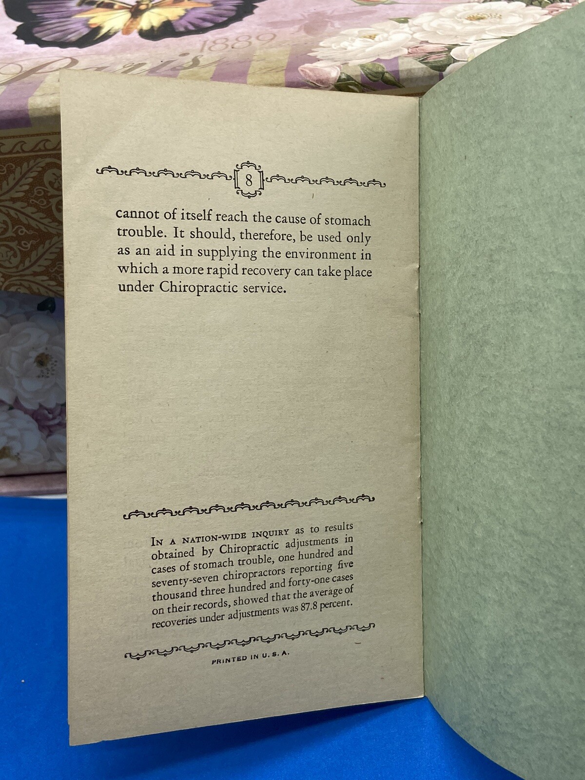 Vintage Chiropractic Pamphlet Dr Netzer Stomach Trouble Monett Cape Girardeau MO