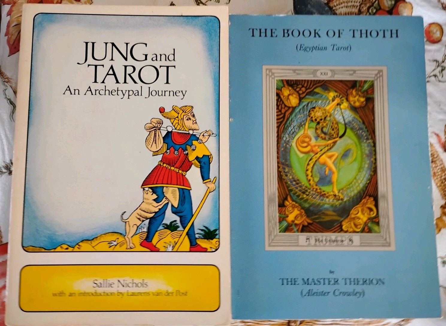Tarot Occult Study Lot: Aleister Crowley Book of Thoth + Sallie Nichols Jungian