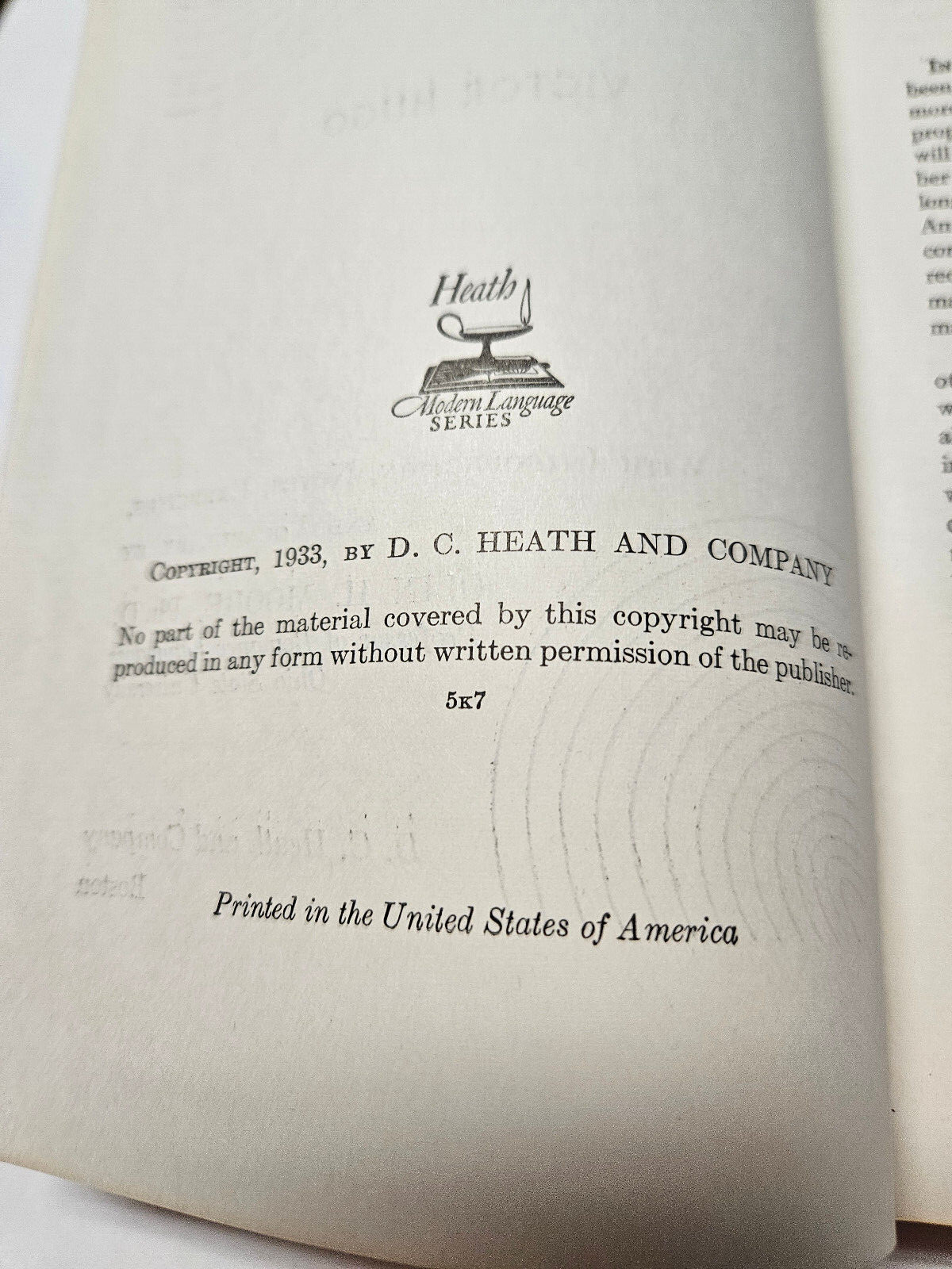 RUY BLAS by Victor Hugo 1933 D.C. Heath and Company Hardcover