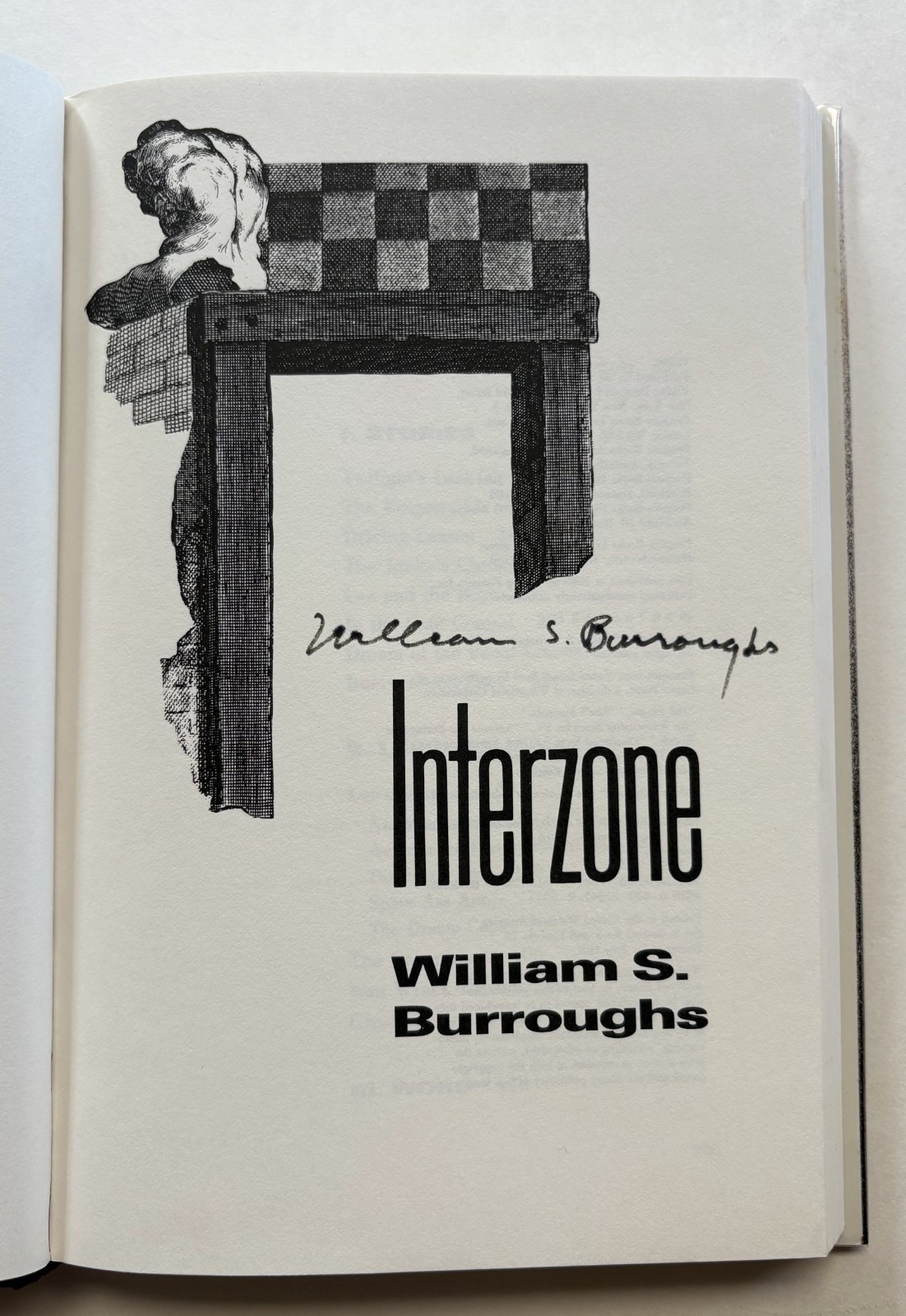 WILLIAM BURROUGHS SIGNED INTERZONE First Printing
