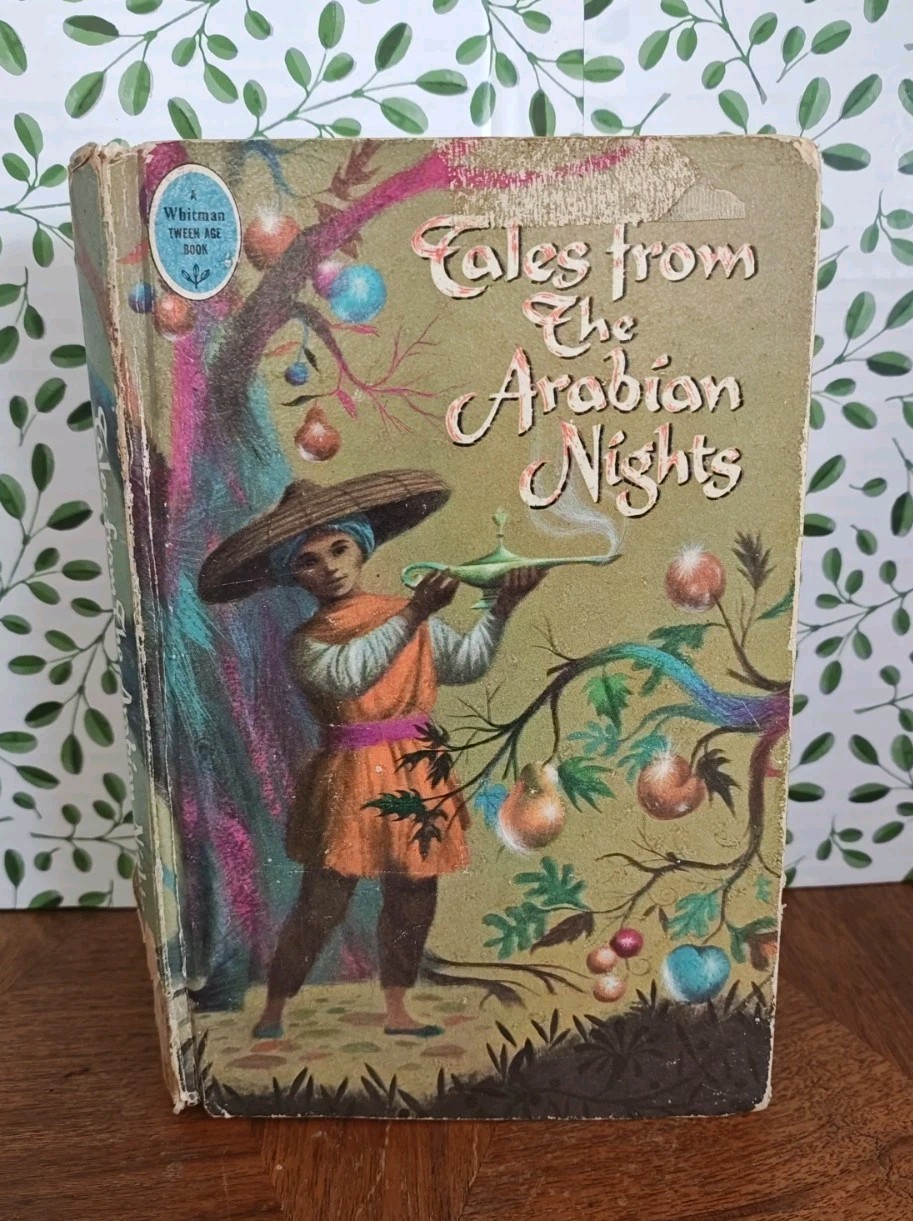 Vintage Tales From The Arabian Nights Whitman Tween Age Book Color Illust. 1967