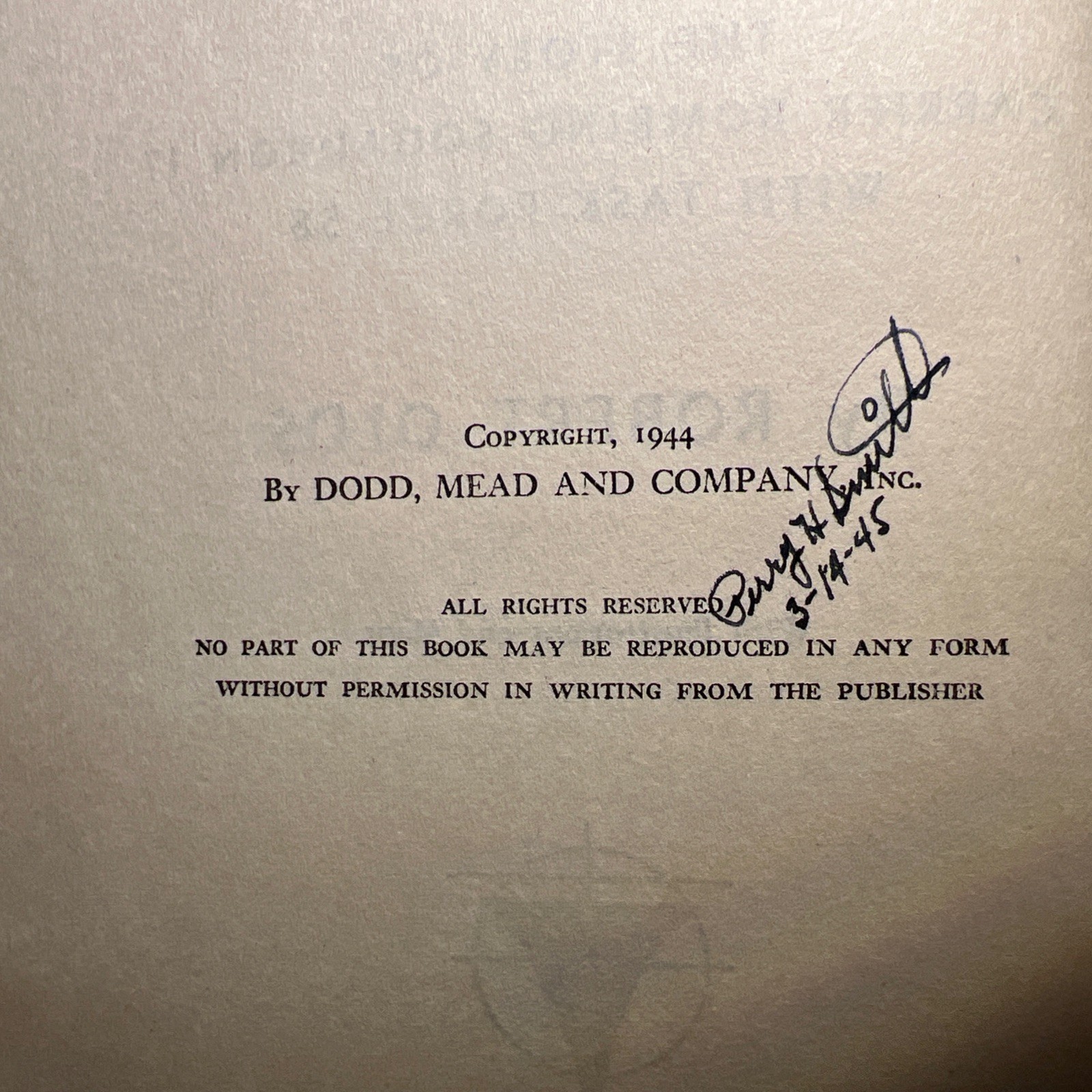 HELLDIVER SQUADRON, Robert Olds 1944 Navy Bomb Squad 17 WWII, has 107 signatures