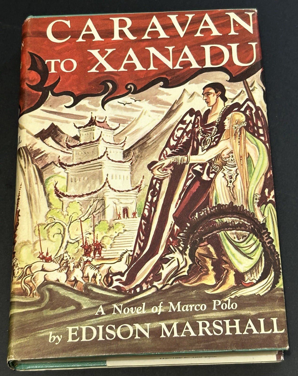 Vintage 1953 “Caravan to Xanadu” A Novel of Marco Polo by Edison Marshall HC/DJ