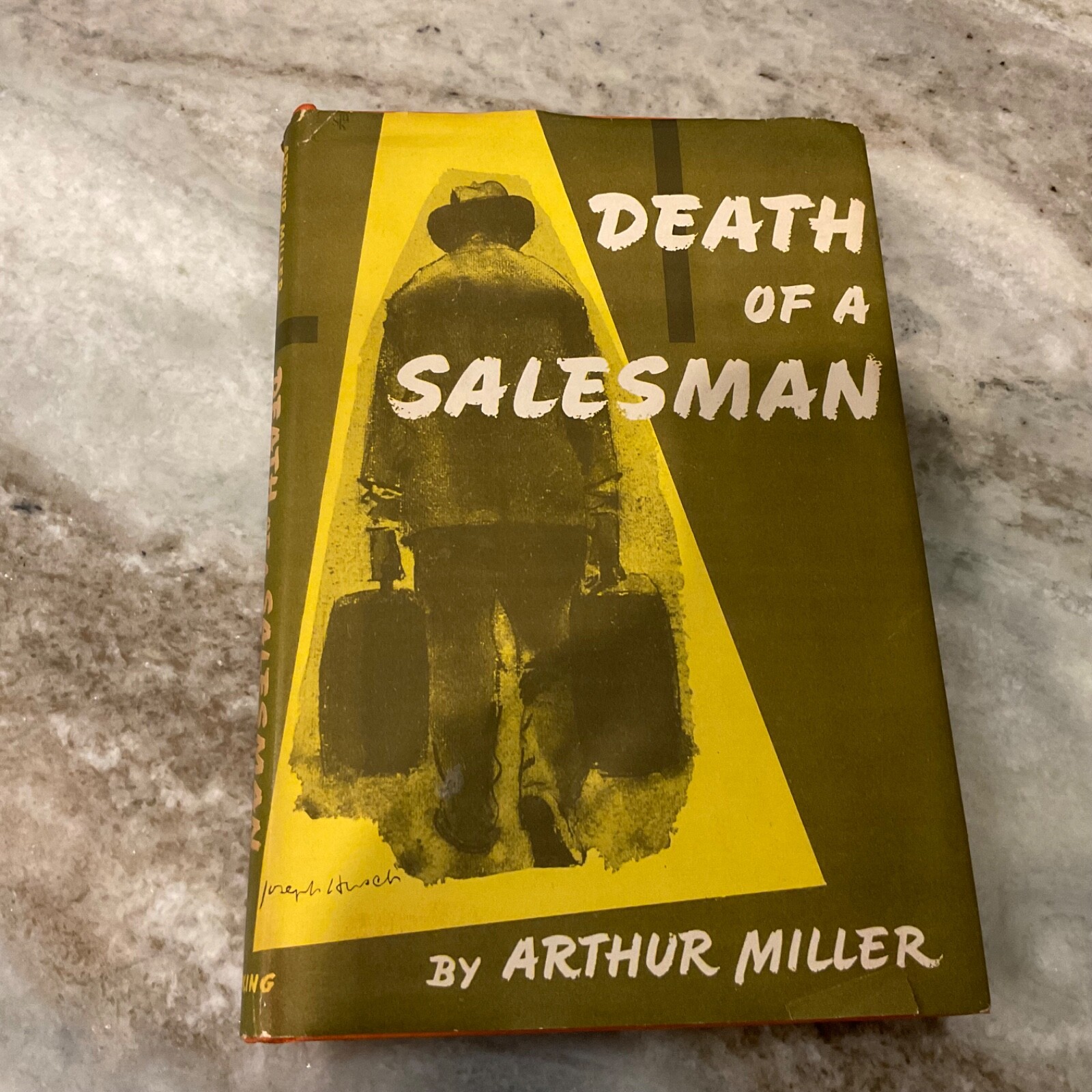 DEATH OF A SALESMAN 1949 BOOK CLUB „W“ EARLY HCDJ Excellent Arthur Miller