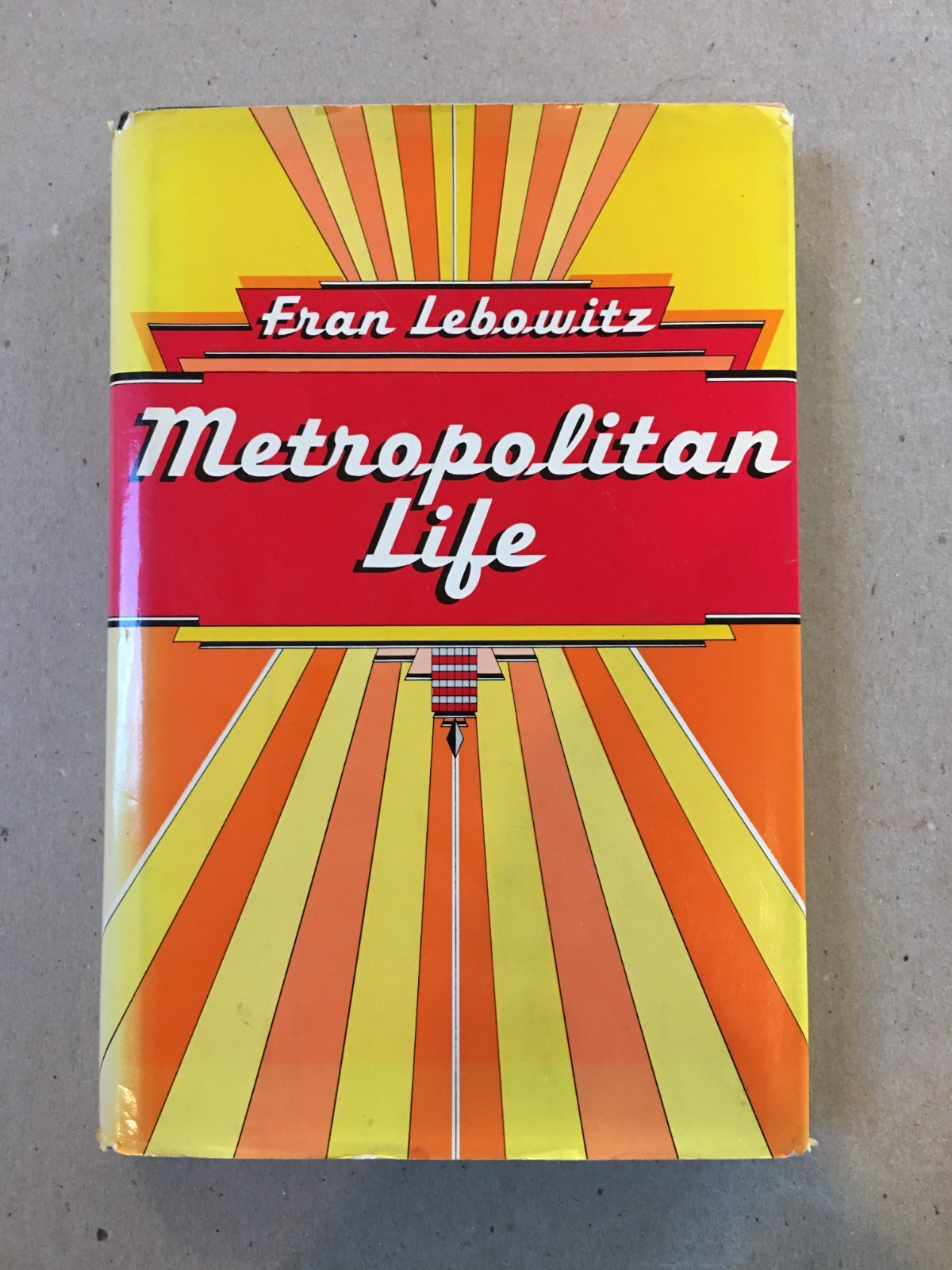 Fran Lebowitz „Metropolitan Life“ SIGNED 1st Edition Hardcover Dutton 1978 RARE!