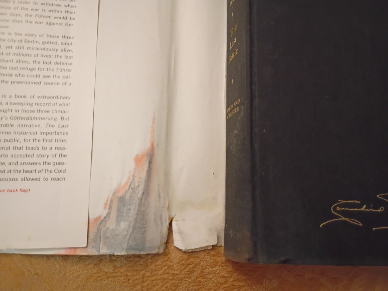 The Last Battle Cornelius Ryan 1966 Vintage Hardcover WWII Berlin History Book