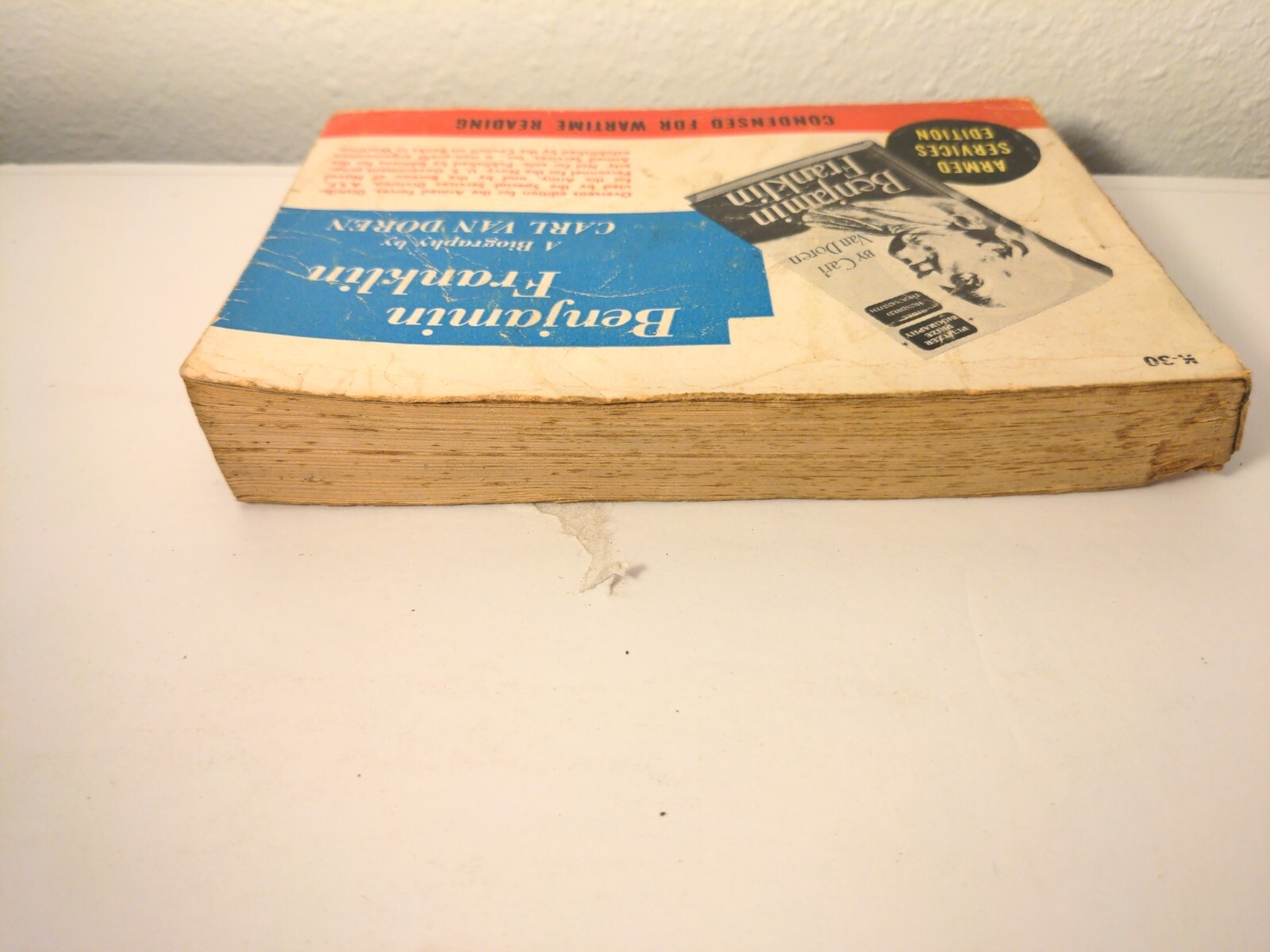 1958 Armed Services Edition In Benjamin Franklin K-30