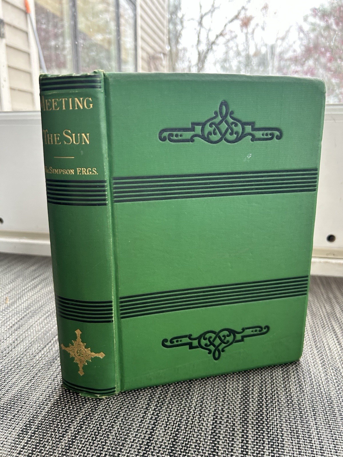 1877 Meeting the Sun Travel China Japan Egypt California William Simpson HC Illu