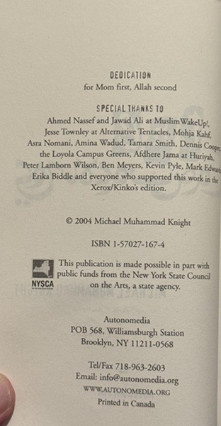 Taqwacores: A Novel by Michael Muhammad Knight – VERY GOOD, RARE