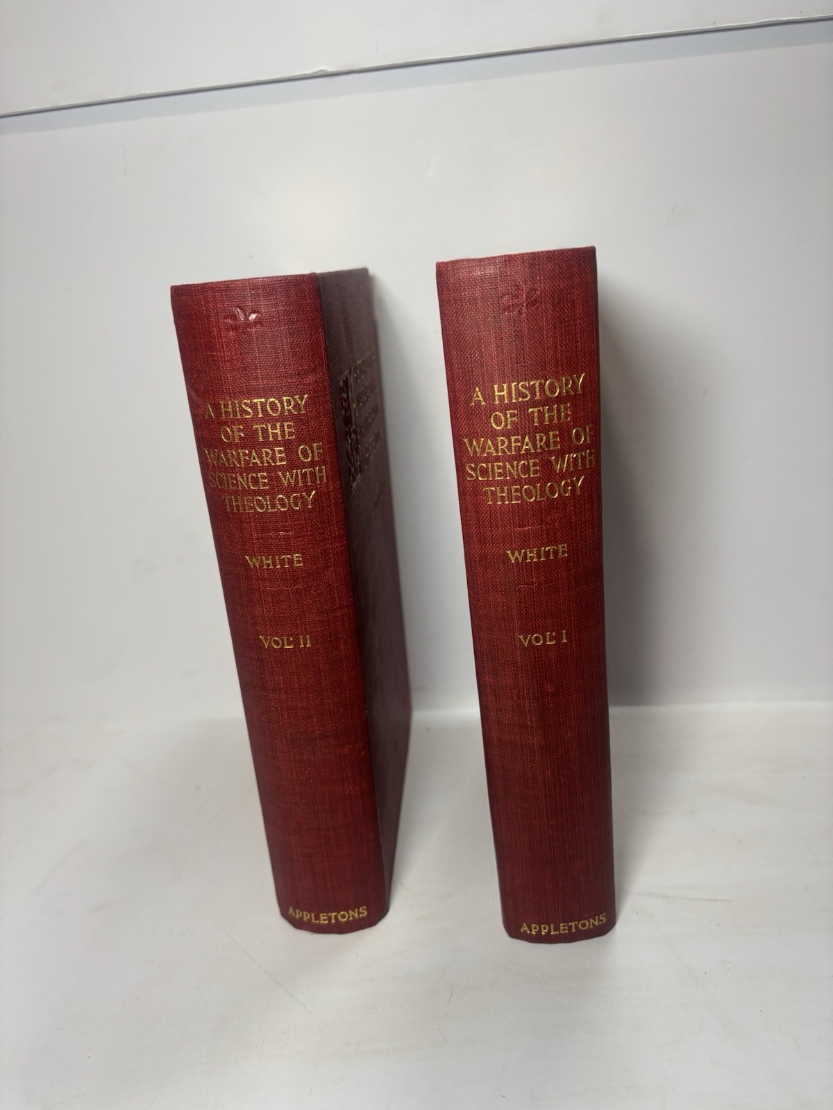Andrew Dickson White Warfare of Science & Theology 2 Vol Set HC Appleton 1901