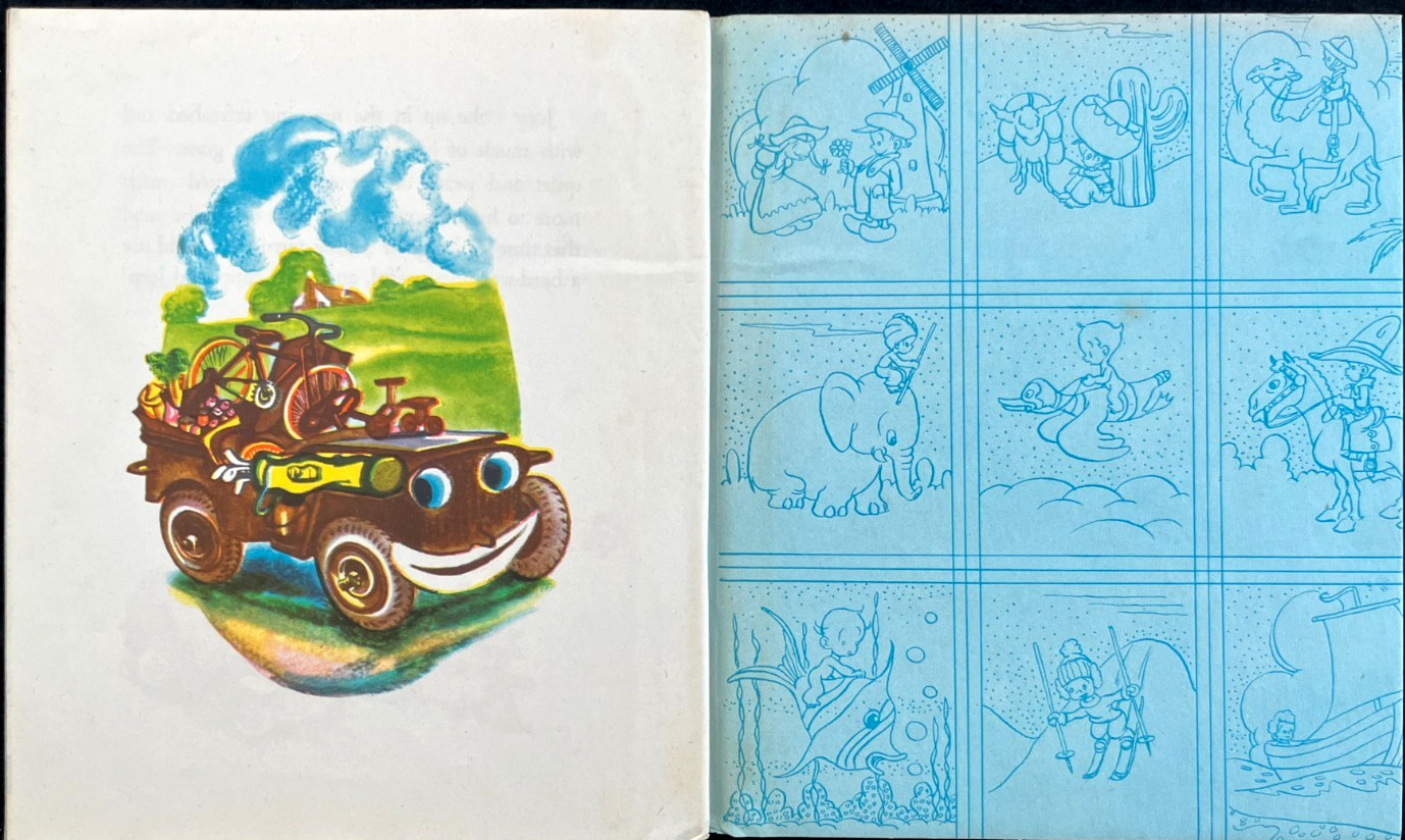 JOEY JEEP ~ 1st ed. children’s Action Play Book, Bertram Goodman, US Army 1945