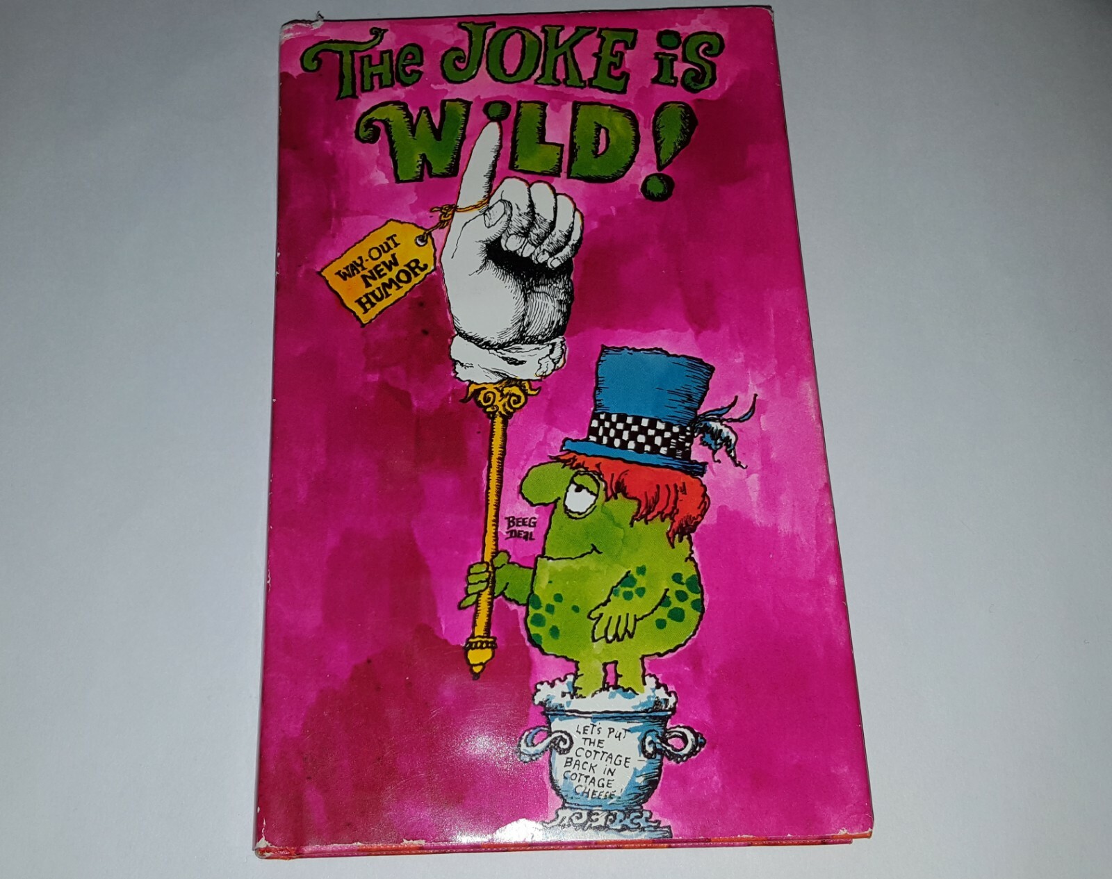 Vintage The Joke Is Wild! Way Out Humor Book, 1968, Davis, Hallmark, pre-owned