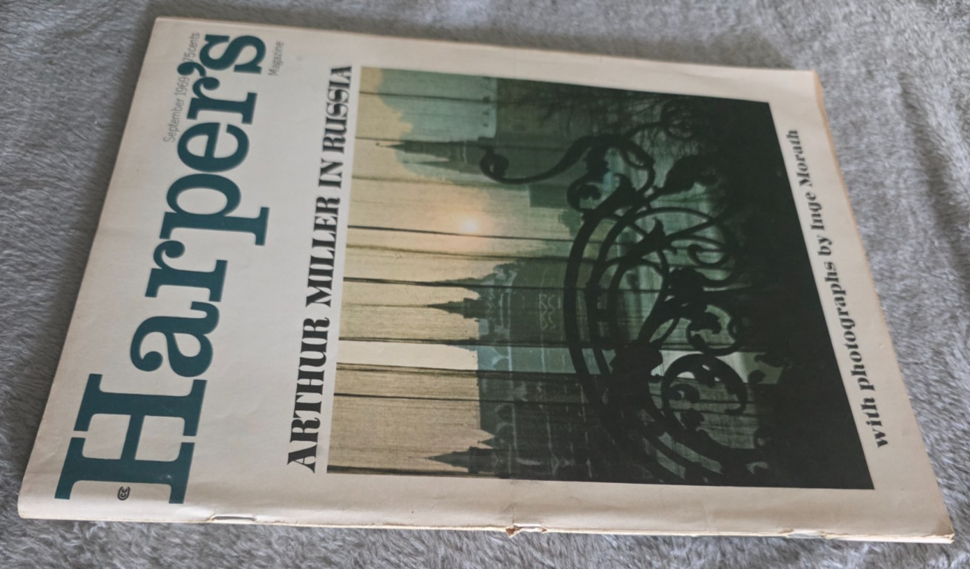 Harper’s Magazine September 1969 ~ Arthur Miller in Russia Inge Morath Cold War